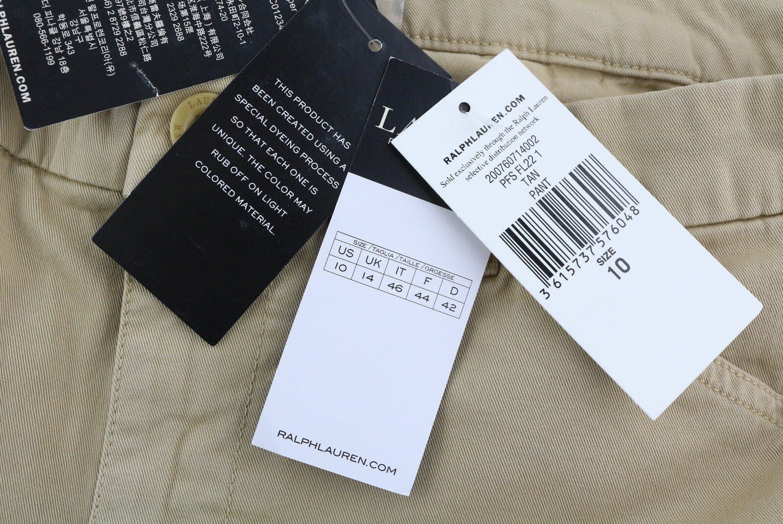 LAUREN RALPH LAUREN moteriškos kelnės W31 rudos, plonos, iki kulkšnies, užtrauktuku, laisvalaikio stiliaus. 