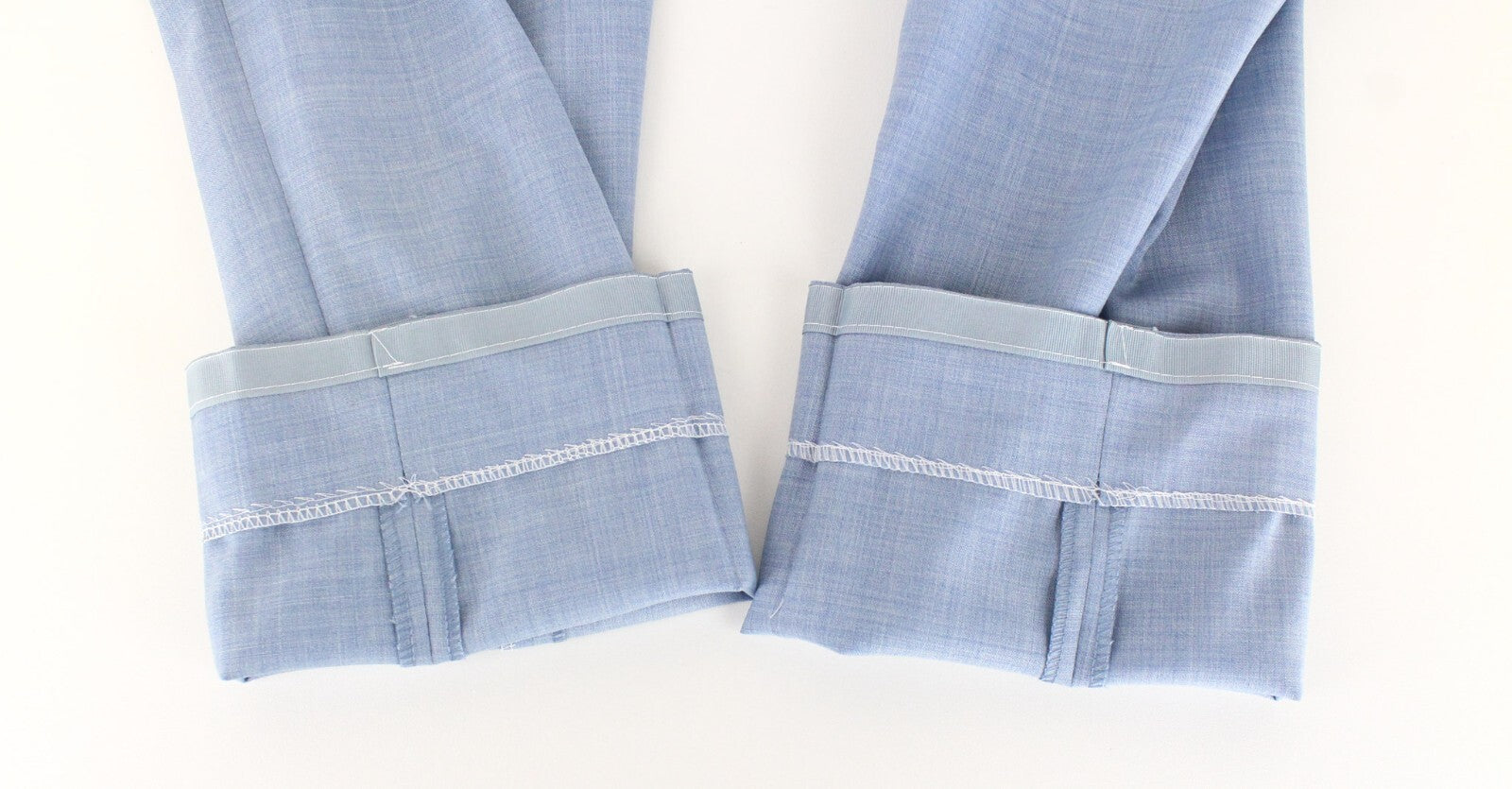 SUITSUPPLY Lazio Men's Suit UK36R Slim Wool Melange Light Blue 2-Piece