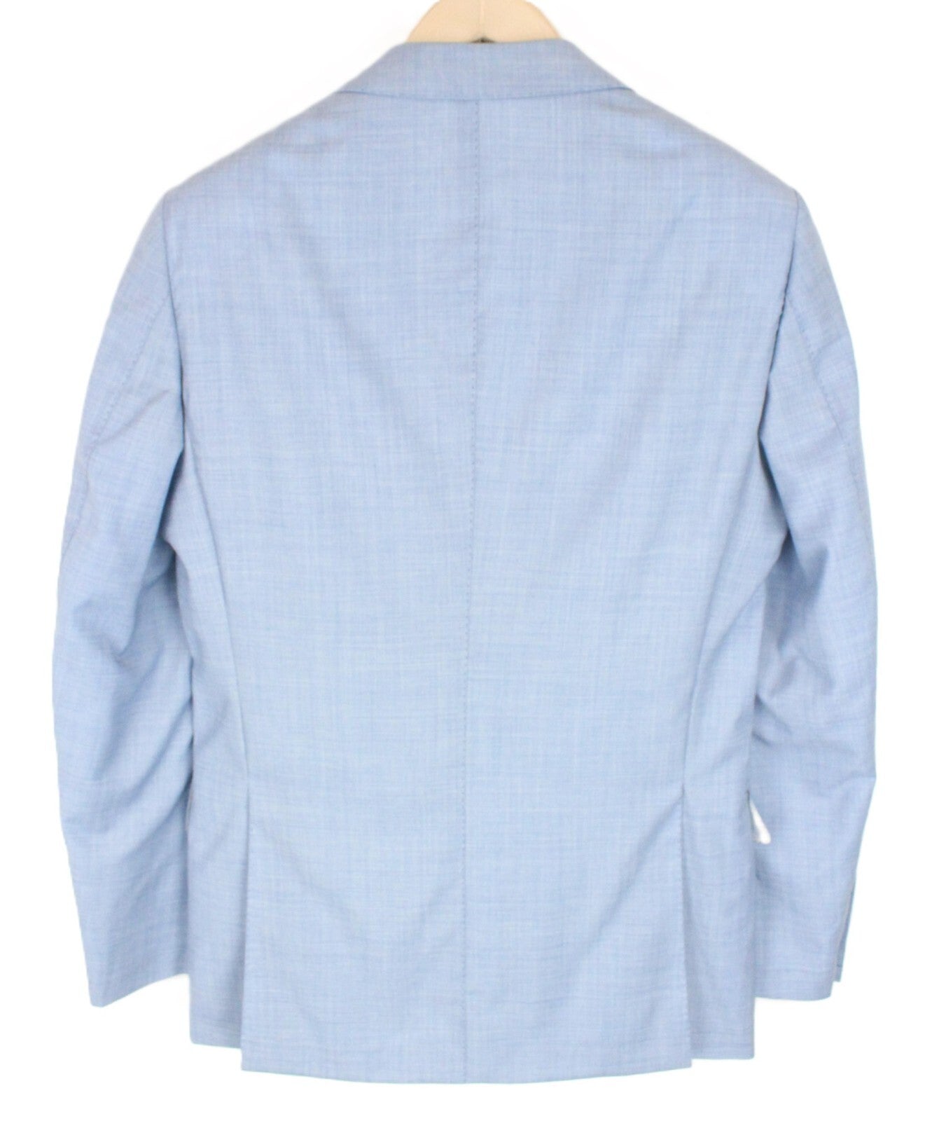 SUITSUPPLY Lazio Men's Suit UK36R Slim Wool Melange Light Blue 2-Piece