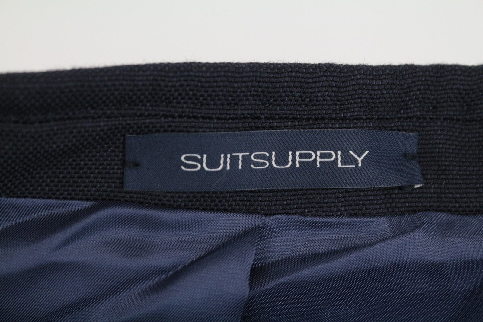 SUITSUPPLY La Spalla Men's Blazer UK38L Blue Slim Cotton Linen Formal