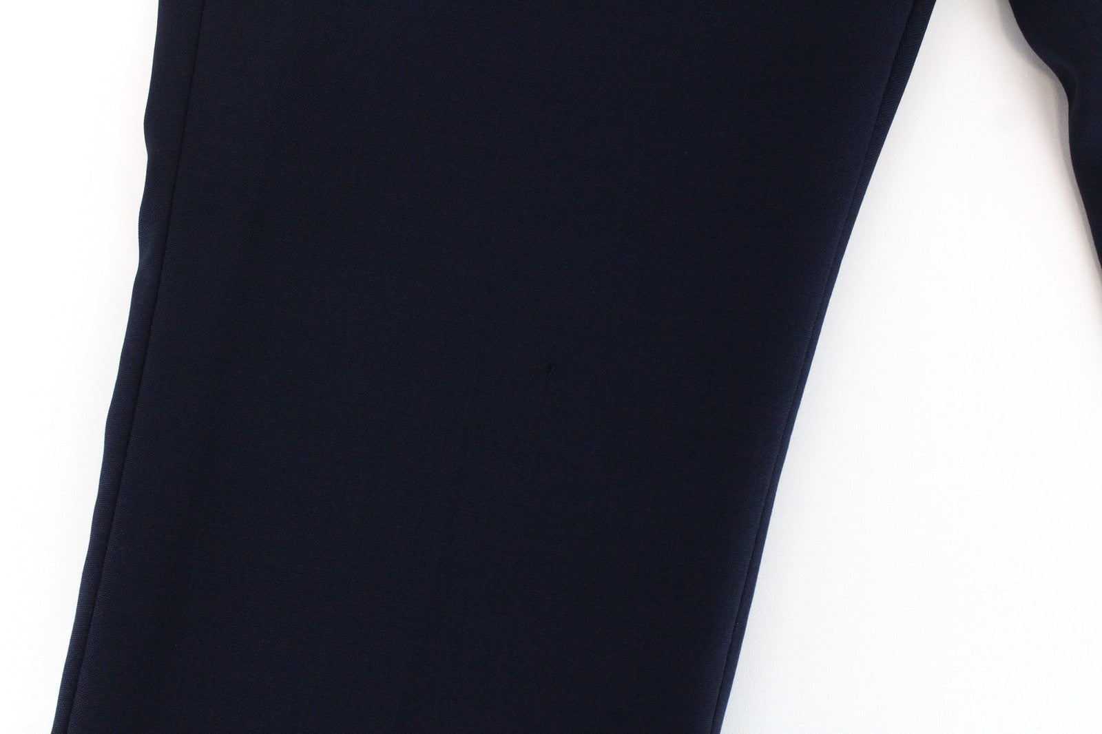 SUISTUDIO Robin moteriškos kelnės UK14 plonos mėlynos vilnonės plokščio priekio oficialios 