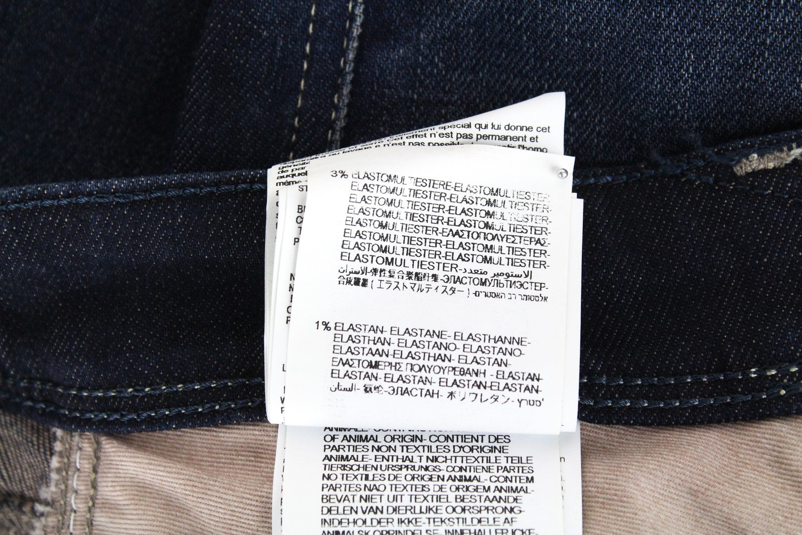 REPLAY Anbass Men's Jeans W30/L34 Dark Blue Slim Zip-Fly Ice Blast Stretch