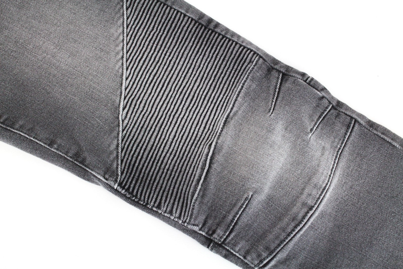 REPLAY Women's Jeans W26/L30 Mid-Grey Skinny Biker Stretch Denim Chained