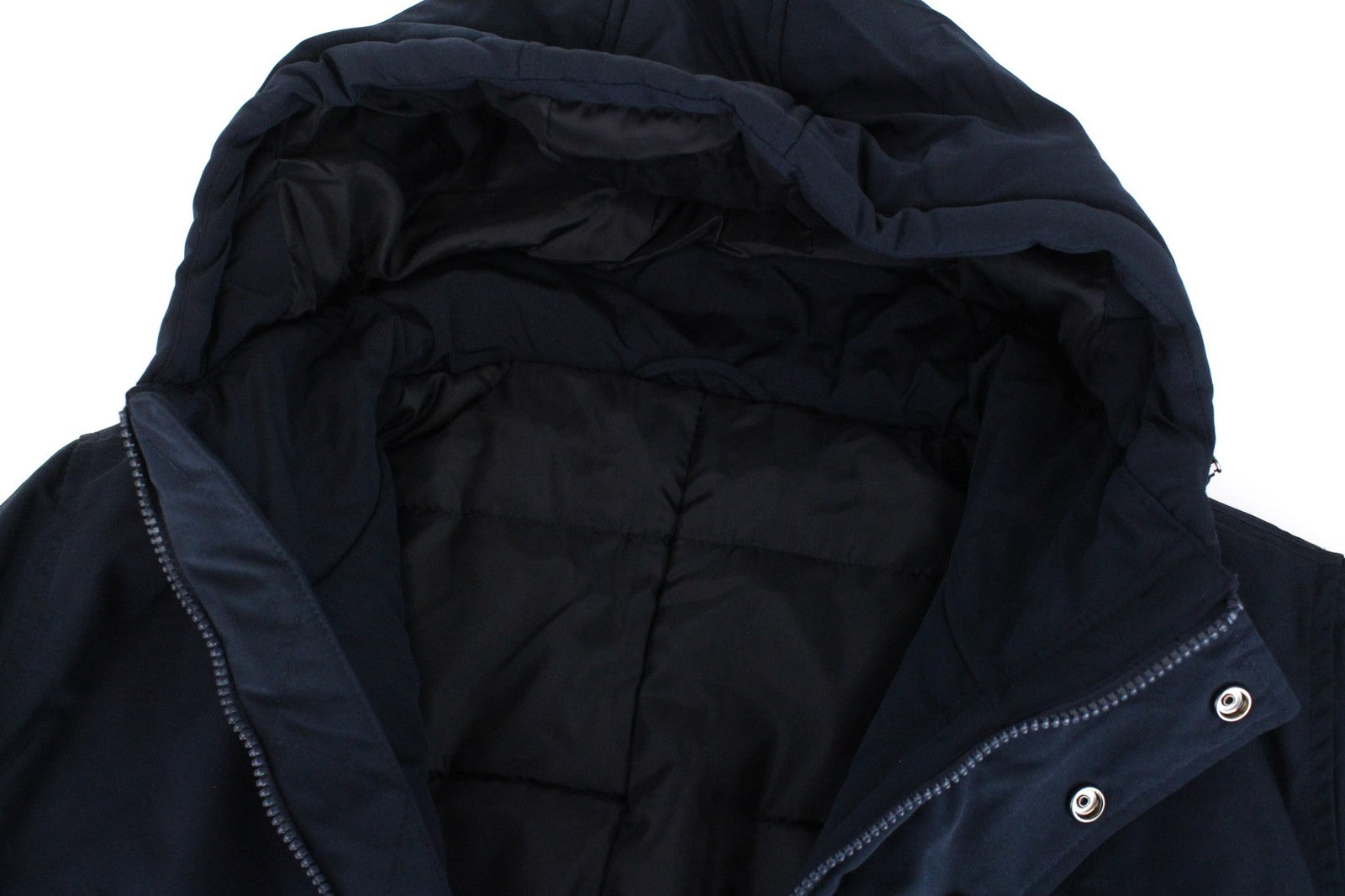 DESIGUAL Ernesto vyriška striukė 2XL mėlyna su gobtuvu ir pamušalu 