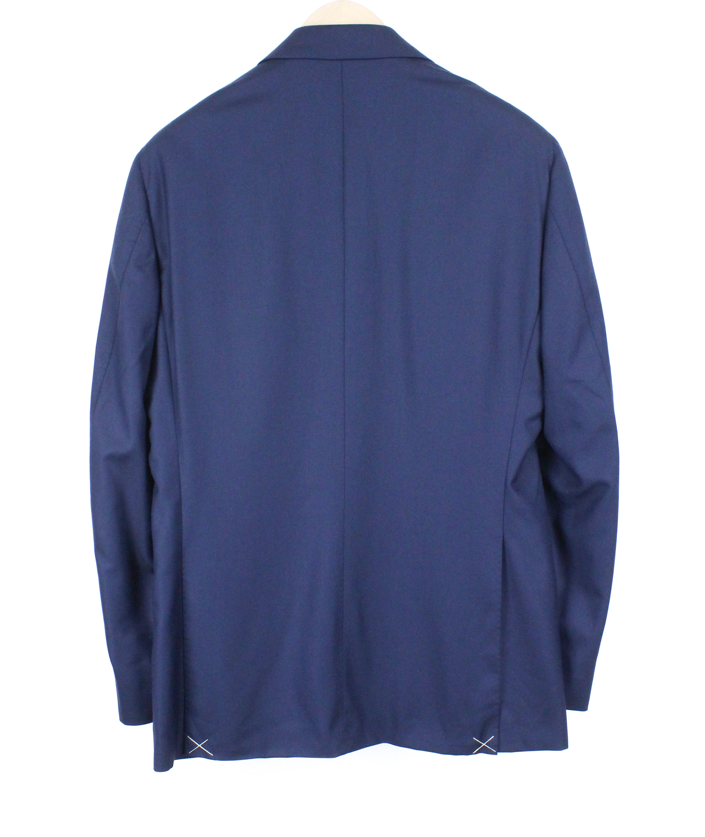 SUITSUPPLY La Spalla vyriškas kostiumas UK40R mėlynas vilnonis dviejų dalių pamušalu kostiumas 