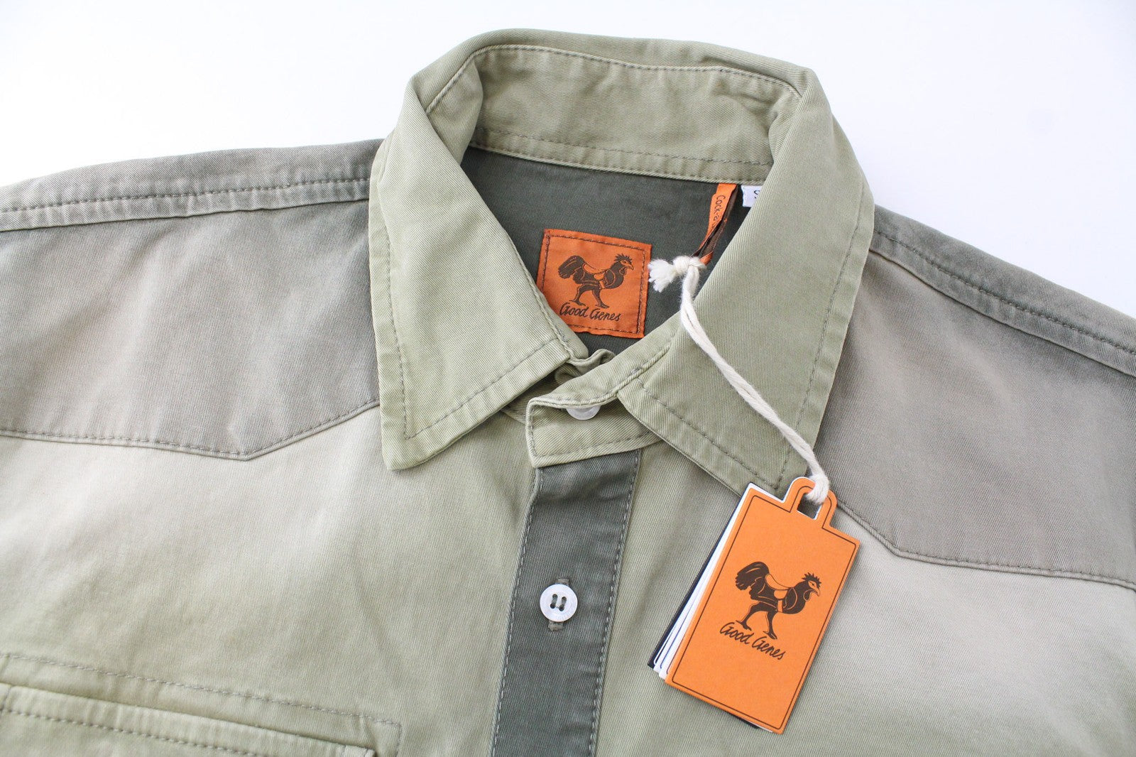 GOOD GENES vyriški marškinėliai S dydžio žali tamprūs medvilniniai skalbti marškinėliai 