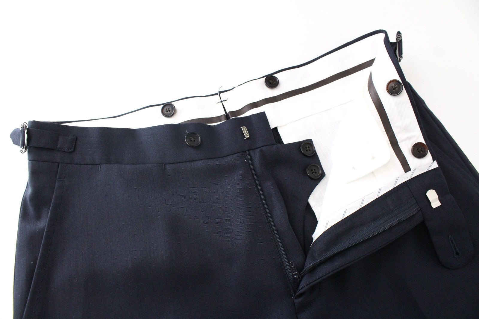 SUITSUPPLY Lazio La Spalla Men's Suit UK34R Blue Navy Slim Wool 3 Piece