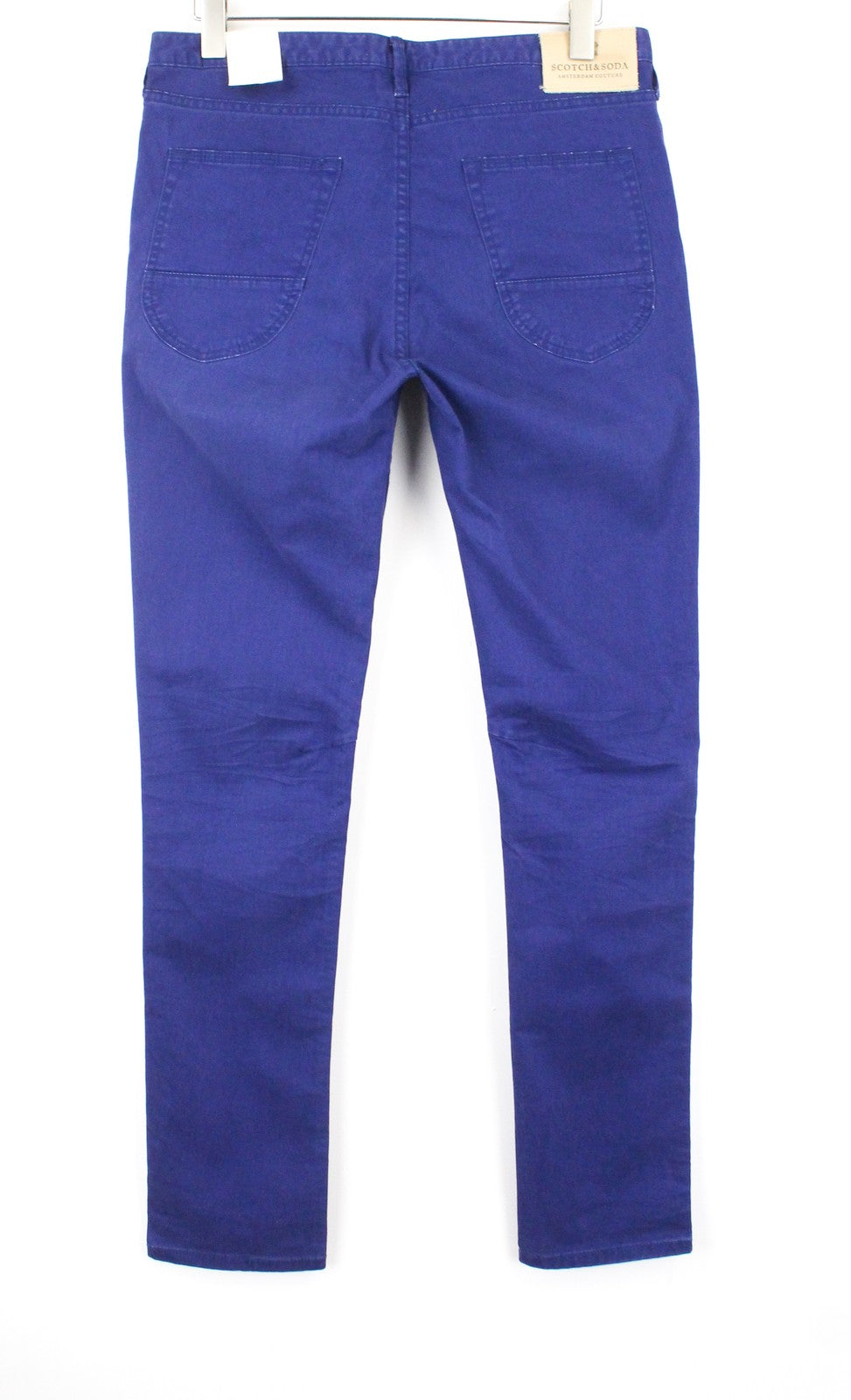 SCOTCH &amp; SODA Dylan vyriški W31/L32 tamsiai mėlyni, tamprūs, ploni džinsai 