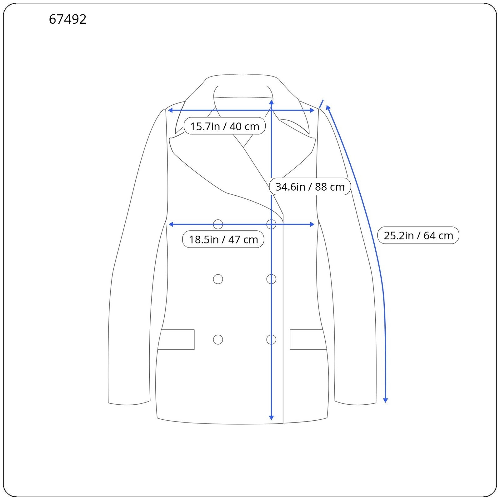 „SUITSUPPLY Vicenza“ vyriškas paltas, UK34R, mėlynas, vilnonis, vieneilis, su pamušalu 