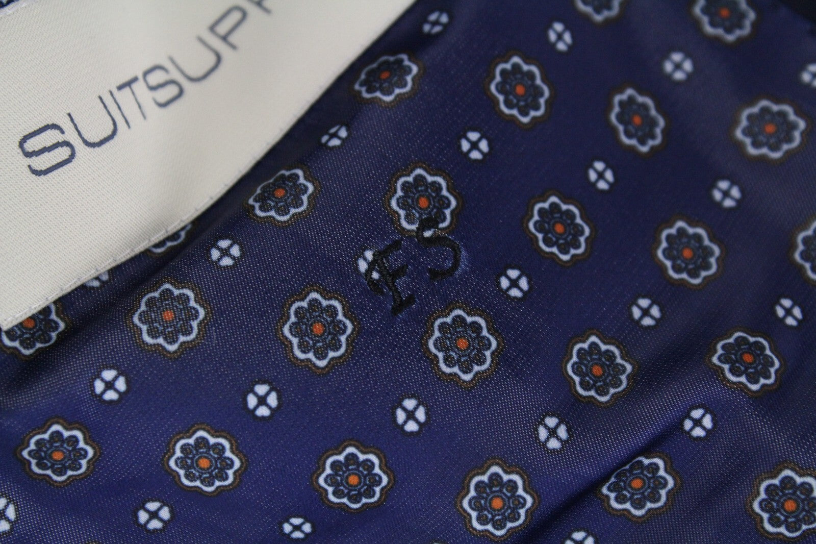 SUITSUPPLY La Spalla Men's Suit UK34R Blue Wool Lined 2-Piece Peak