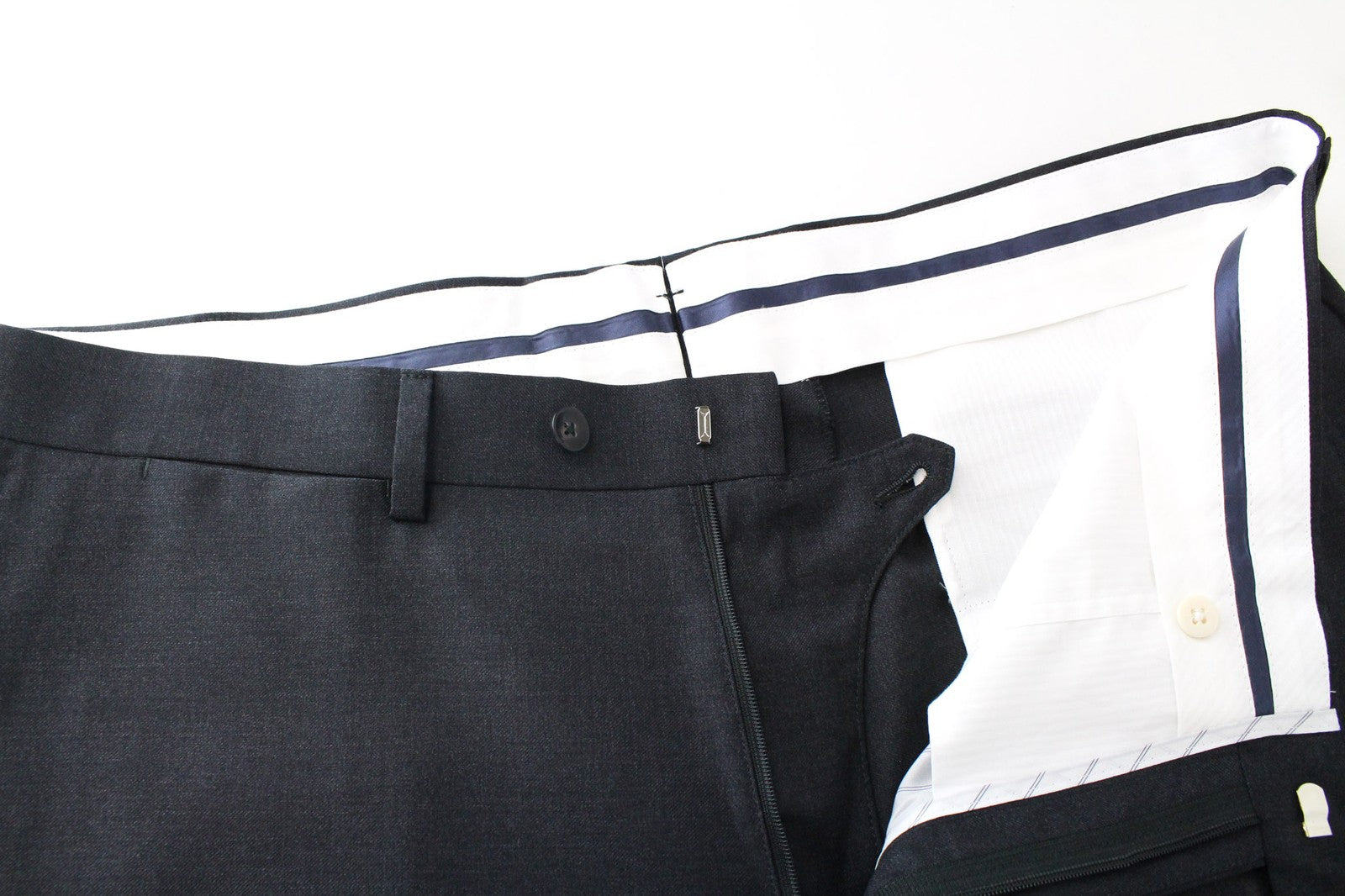 SUITSUPPLY Napoli vyriškas kostiumas UK46S mėlynas su vilnoniu pamušalu, klasikinis, dviejų dalių 