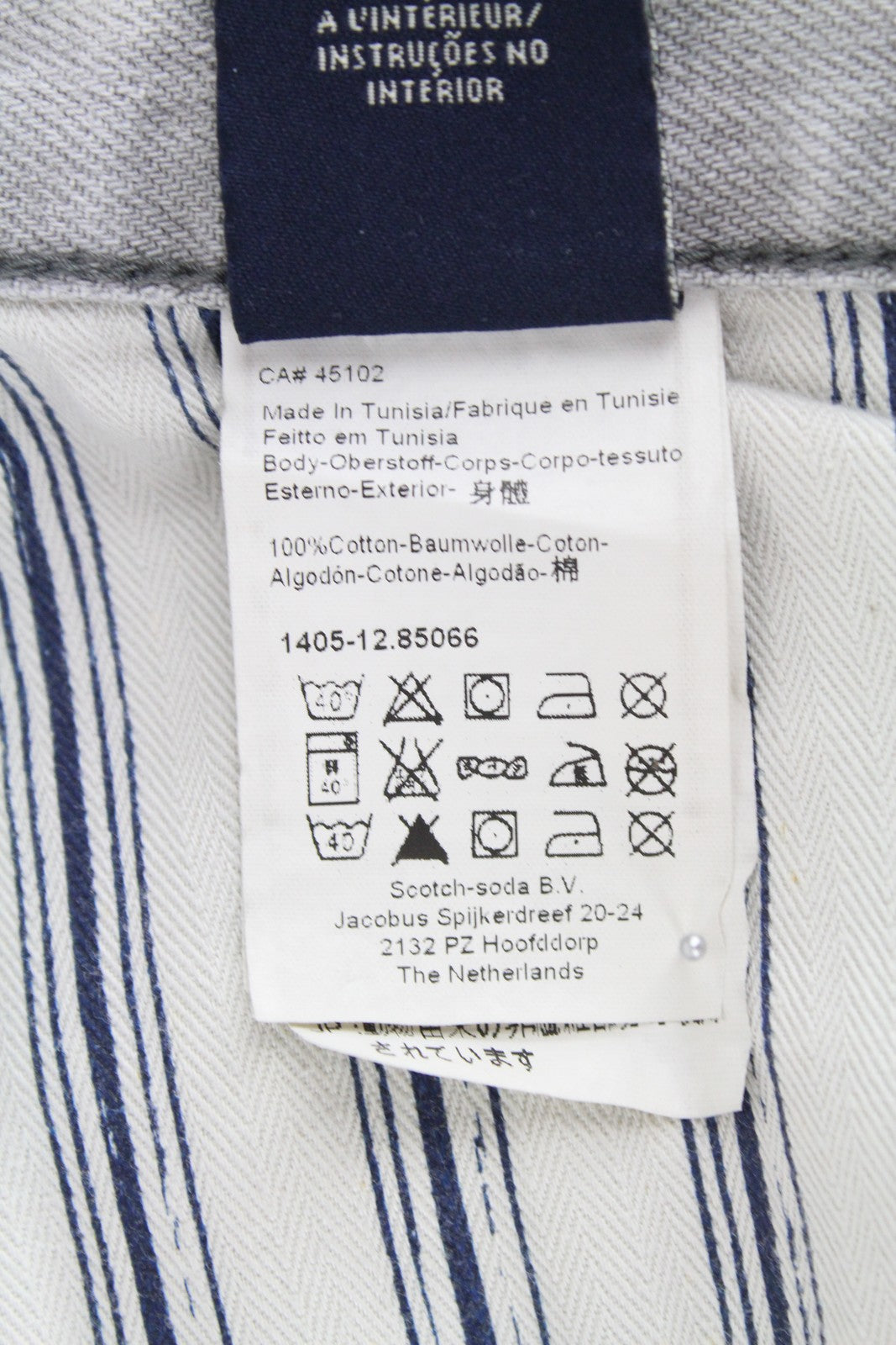 SCOTCH &amp; SODA Dean vyriški pilki laisvi, siaurėjantys medvilniniai džinsai W31/L34 