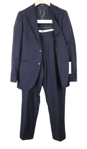 SUITSUPPLY La Spalla vyriškas kostiumas, UK36R, mėlynas, vilnonis, dviejų dalių, klasikinio kirpimo