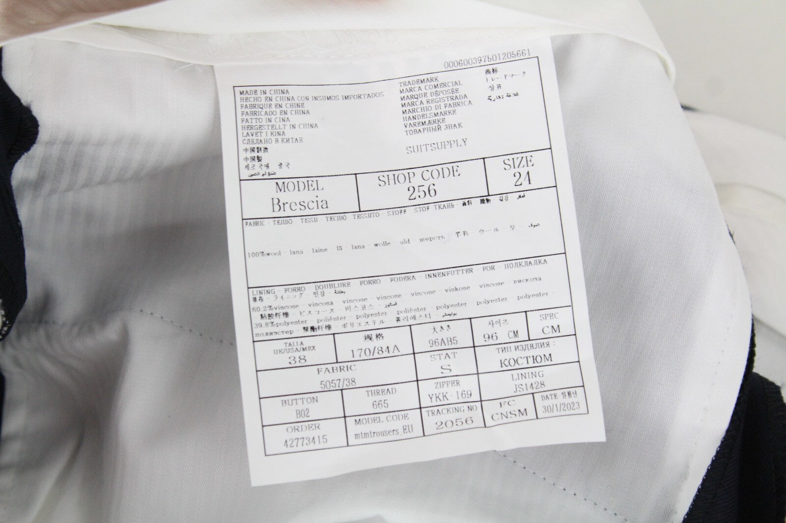 SUITSUPPLY La Spalla vyriškas kostiumas, UK36R, mėlynas, vilnonis, dviejų dalių, klasikinio kirpimo