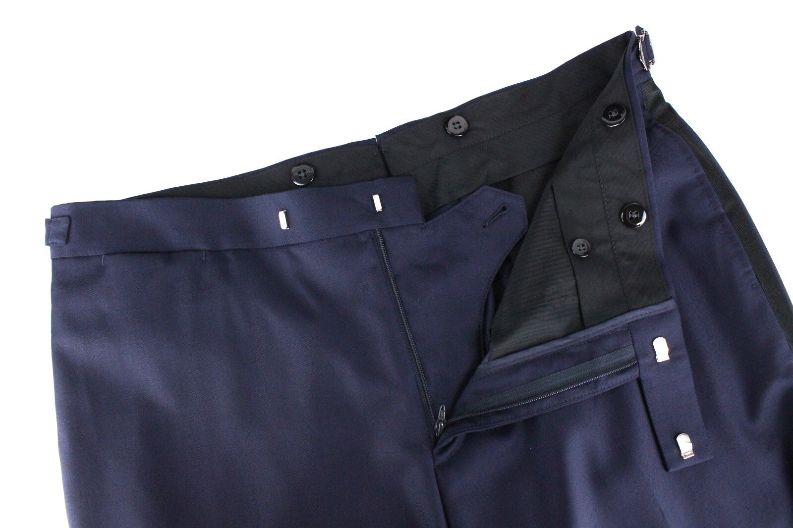 SUITSUPPLY Lazio smokingo vyriškas kostiumas UK42L mėlynas vilnonis plonas 3 dalių S130 