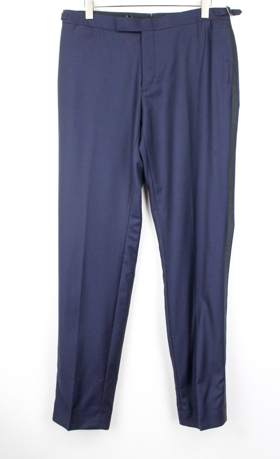 SUITSUPPLY Lazio smokingo vyriškas kostiumas UK42L mėlynas vilnonis plonas 3 dalių S130 