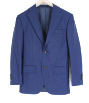 SUITSUPPLY Napoli vyriškas švarkas UK32R mėlynas S120s vilnos melanžas Blueline 