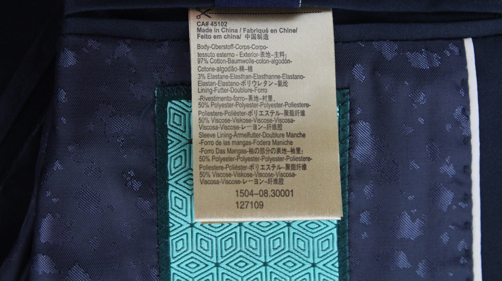 SCOTCH & SODA Ams Couture Men's Blazer L Blue Stretch Cotton Classic Formal Fit