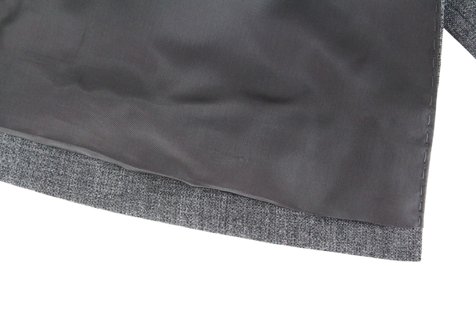 SUITSUPPLY Lazio Men's Suit UK40L Grey Wool Slim Melange Tropical 2-Piece Suit