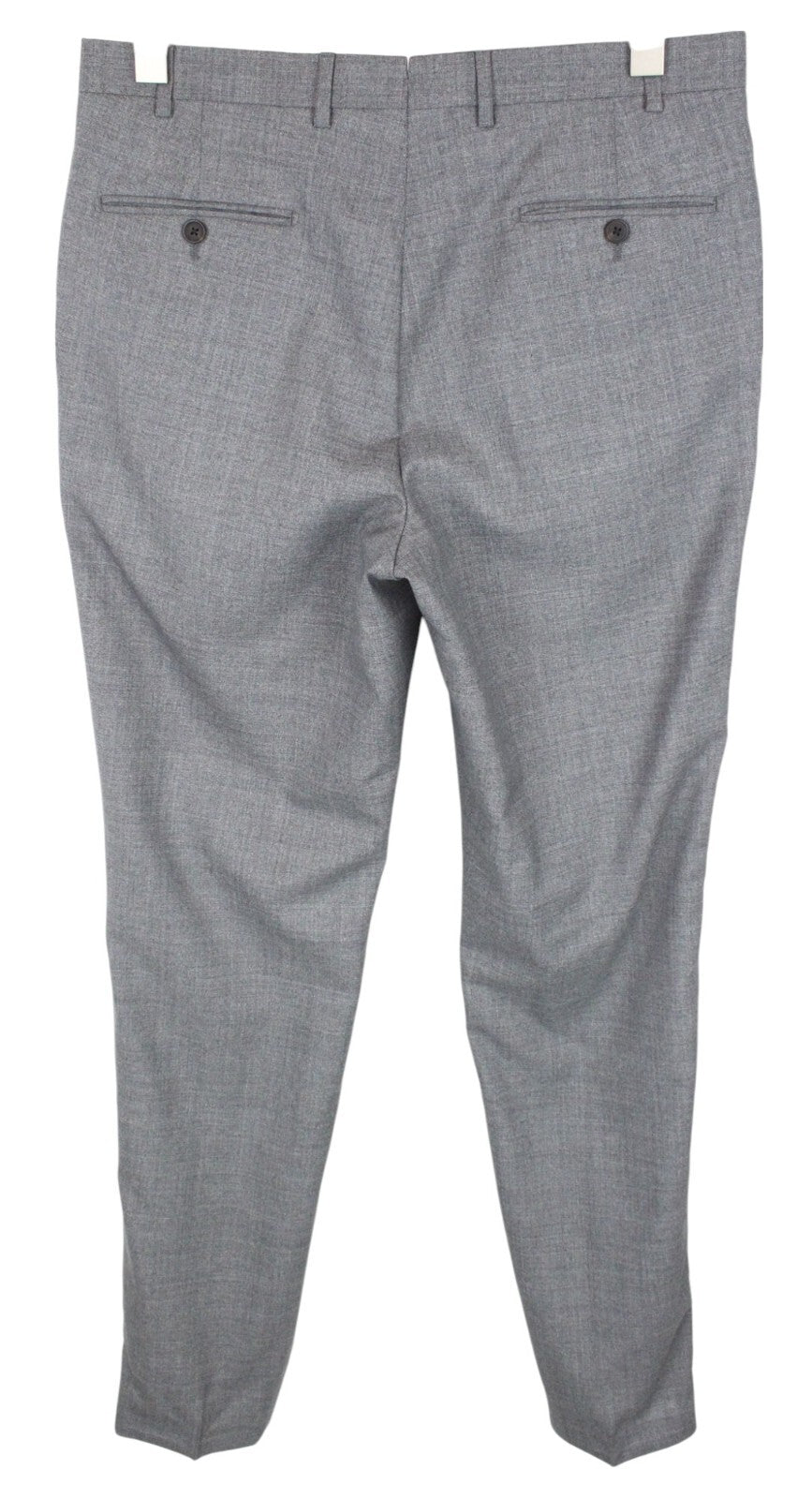 SUITSUPPLY Lazio Men's Suit UK40L Grey Wool Slim Melange Tropical 2-Piece Suit