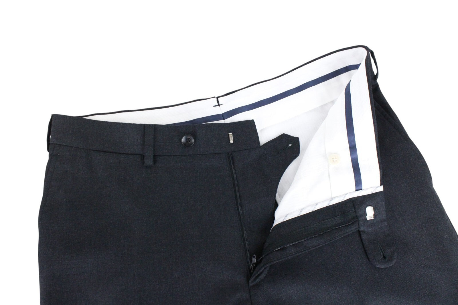 SUITSUPPLY Napoli Men's Suit UK40L Blue Melange Wool S110s 2-Piece Formal Set