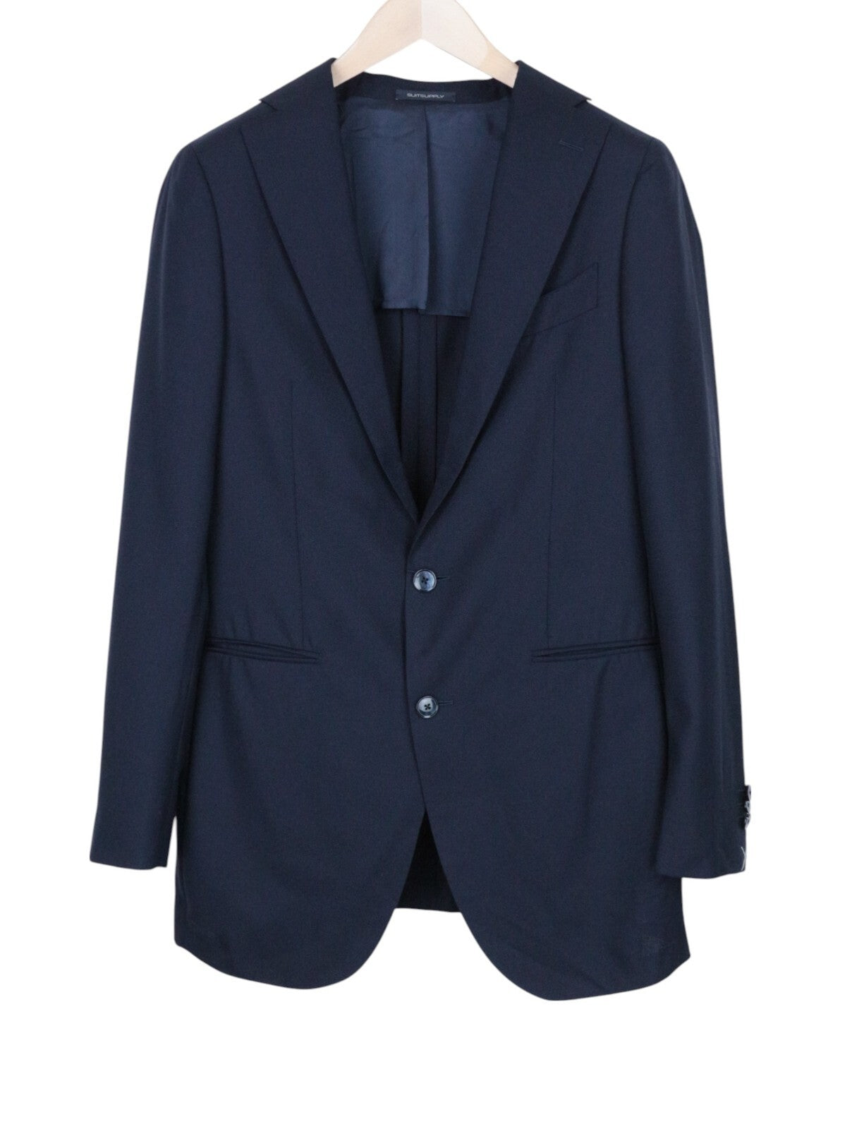 SUITSUPPLY La Spalla Men's Suit UK36R Blue 2-Piece Slim Fit Pure Wool Business