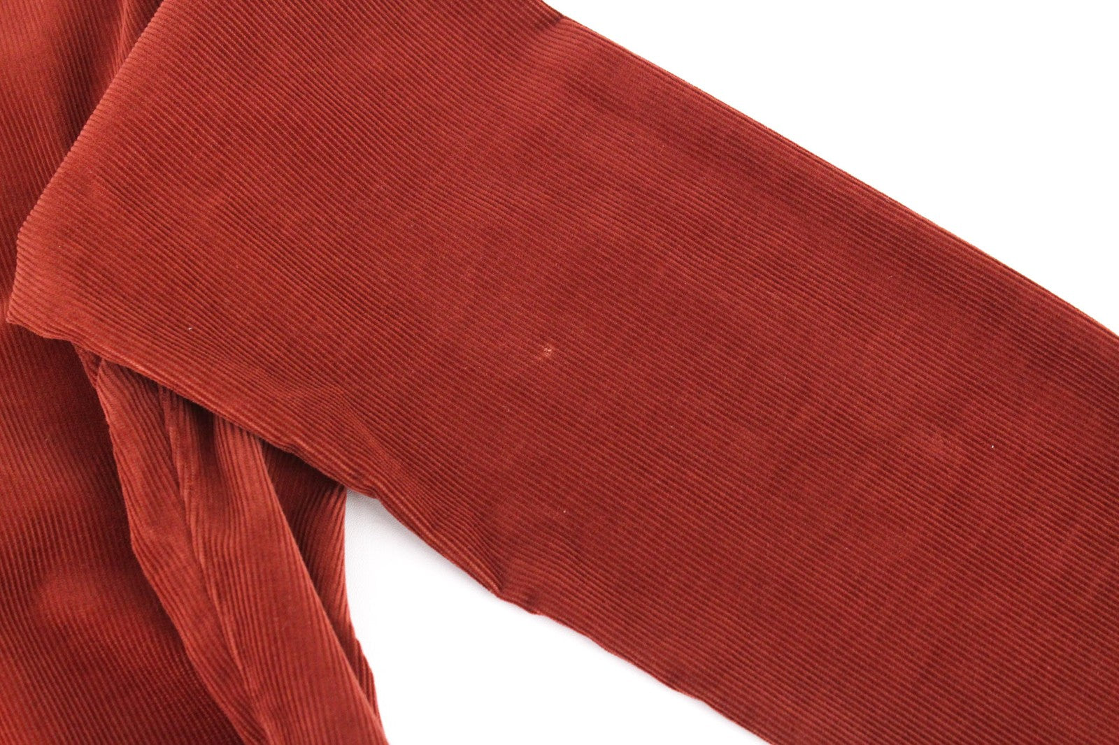 SUITSUPPLY vyriški marškiniai ~2XS raudoni medvilniniai velvetiniai priglundantys aksominiai marškinėliai su sagomis 