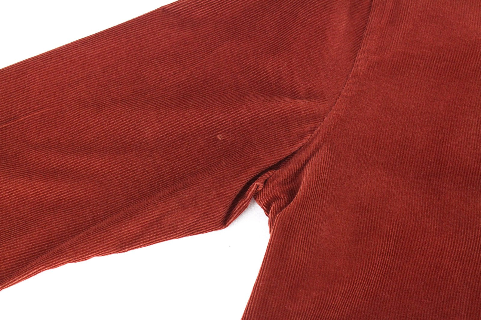 SUITSUPPLY vyriški marškiniai ~2XS raudoni medvilniniai velvetiniai priglundantys aksominiai marškinėliai su sagomis 