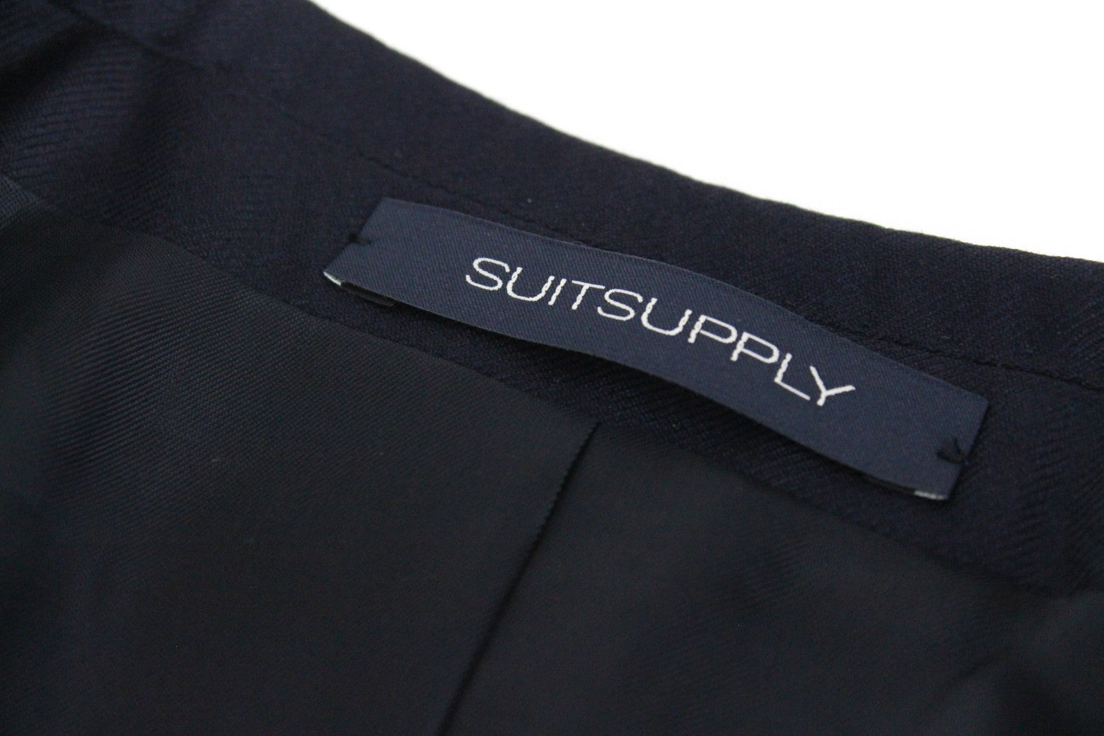 SUITSUPPLY La Spalla Men's Suit UK38S Blue Slim Fit S110s Wool Melange 2-Piece