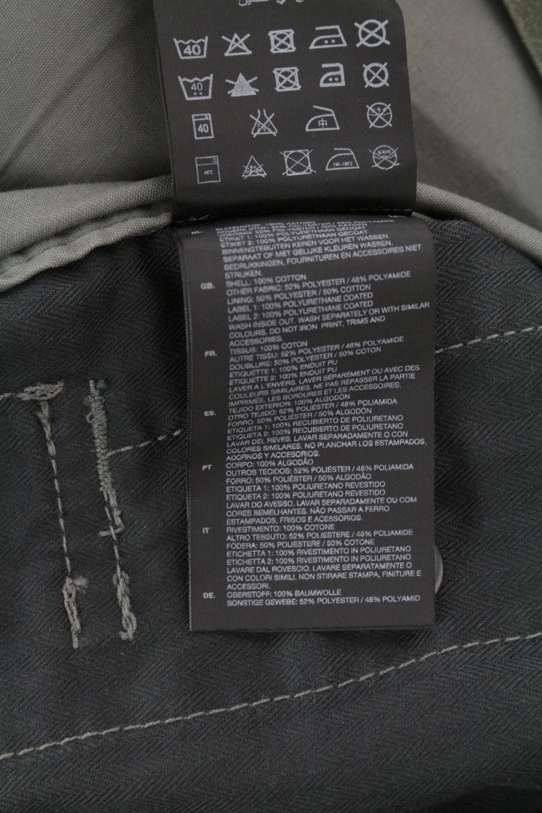 G-STAR vyriška striukė su užtrauktuku ir „Duck Hunt Twill Melange“ marškinėliais, žalia, raštuota 