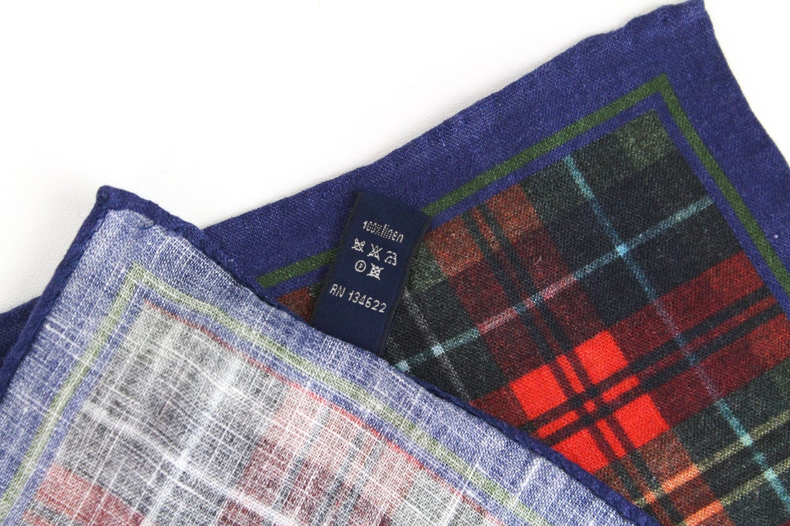 SUITSUPPLY vyriška kišeninė nosinaitė su raudonu languotu melanžu, lininis audinys, 32x32, formalus aksesuaras 