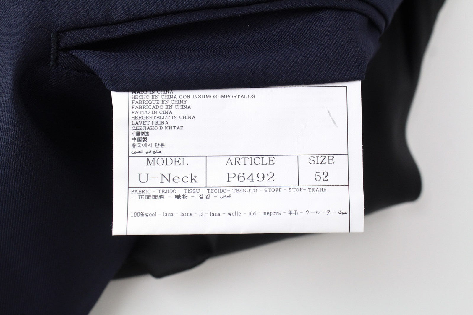 SUITSUPPLY Lazio Men's Suit UK42R Blue S130 Wool Slim Tux 3-Piece Formal Style