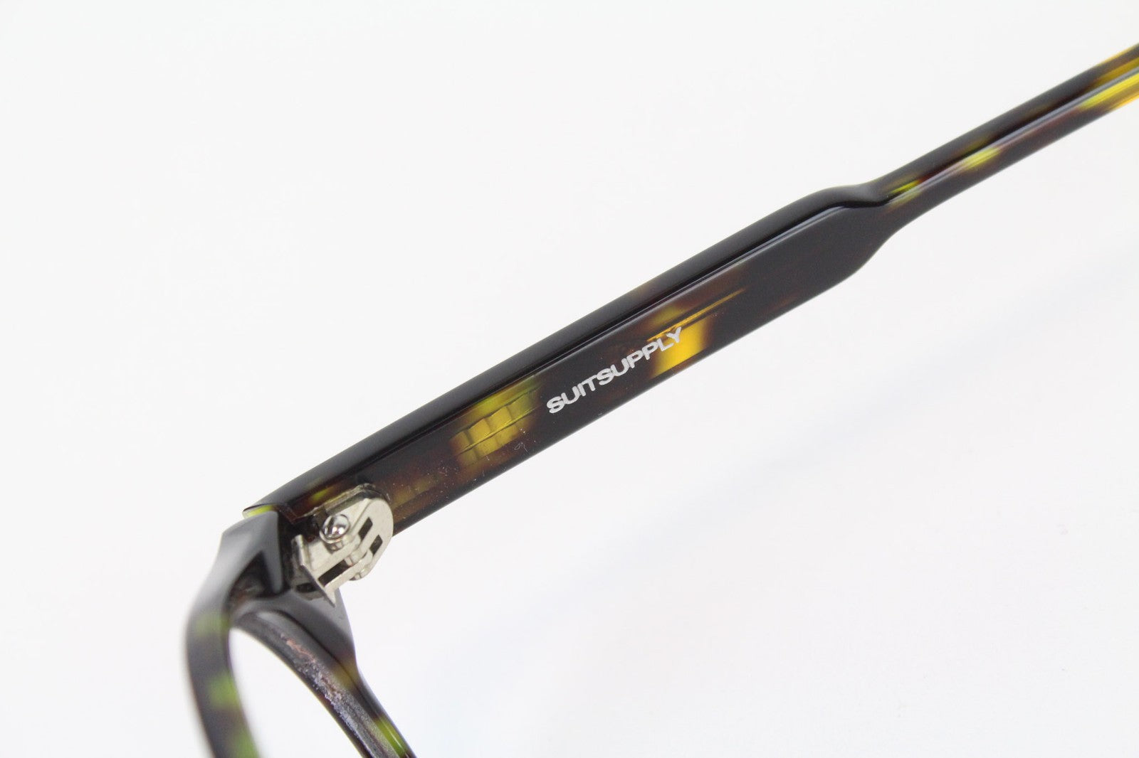 SUITSUPPLY Men's Sunglasses One Size Brown Patterned Round Lenseless Frame