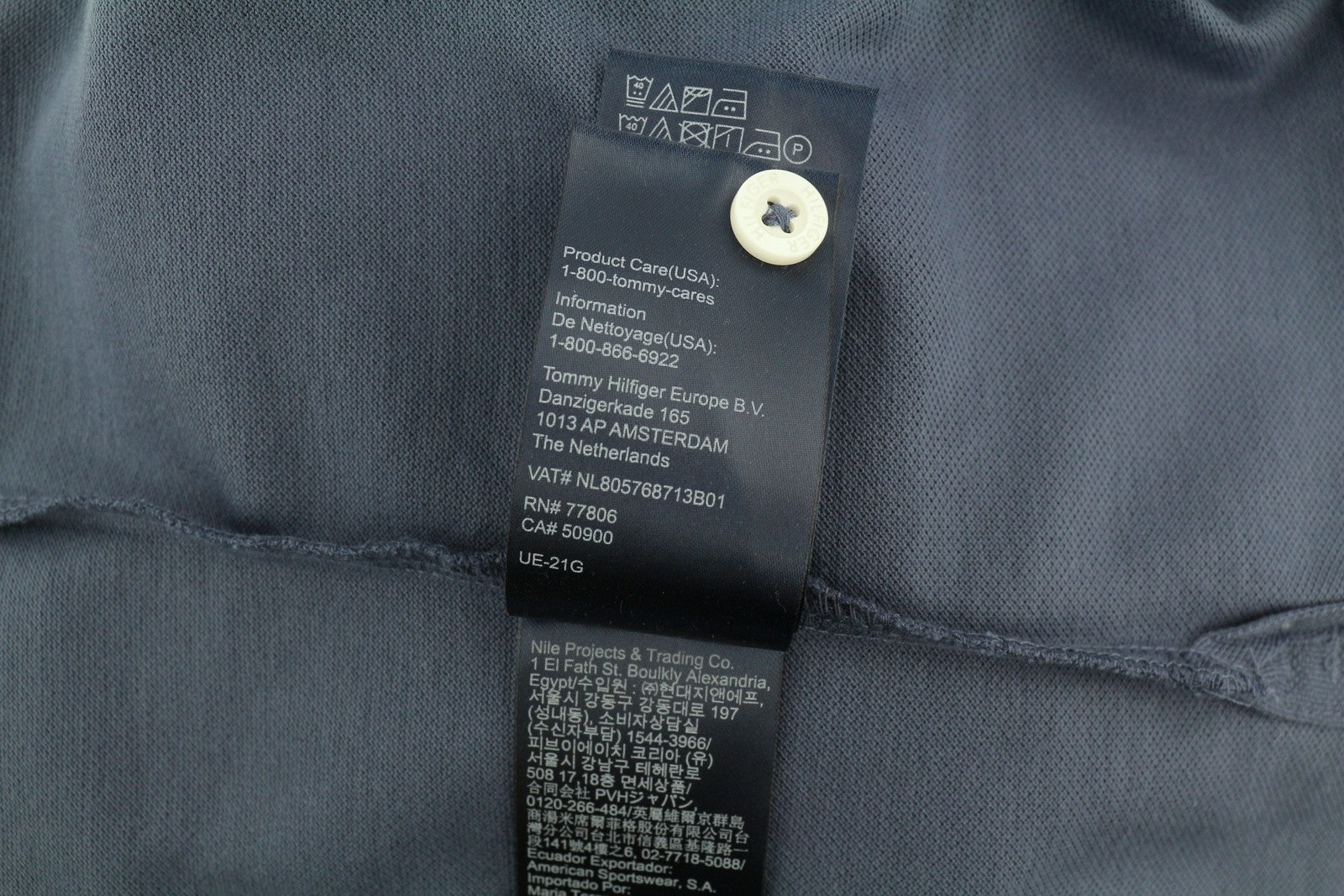 TOMMY HILFIGER Slim Polo vyriški marškinėliai XS dydžio, išblukusi mėlyna, trumpomis rankovėmis, medvilniniai, rekomenduojama kaina – 69 € 