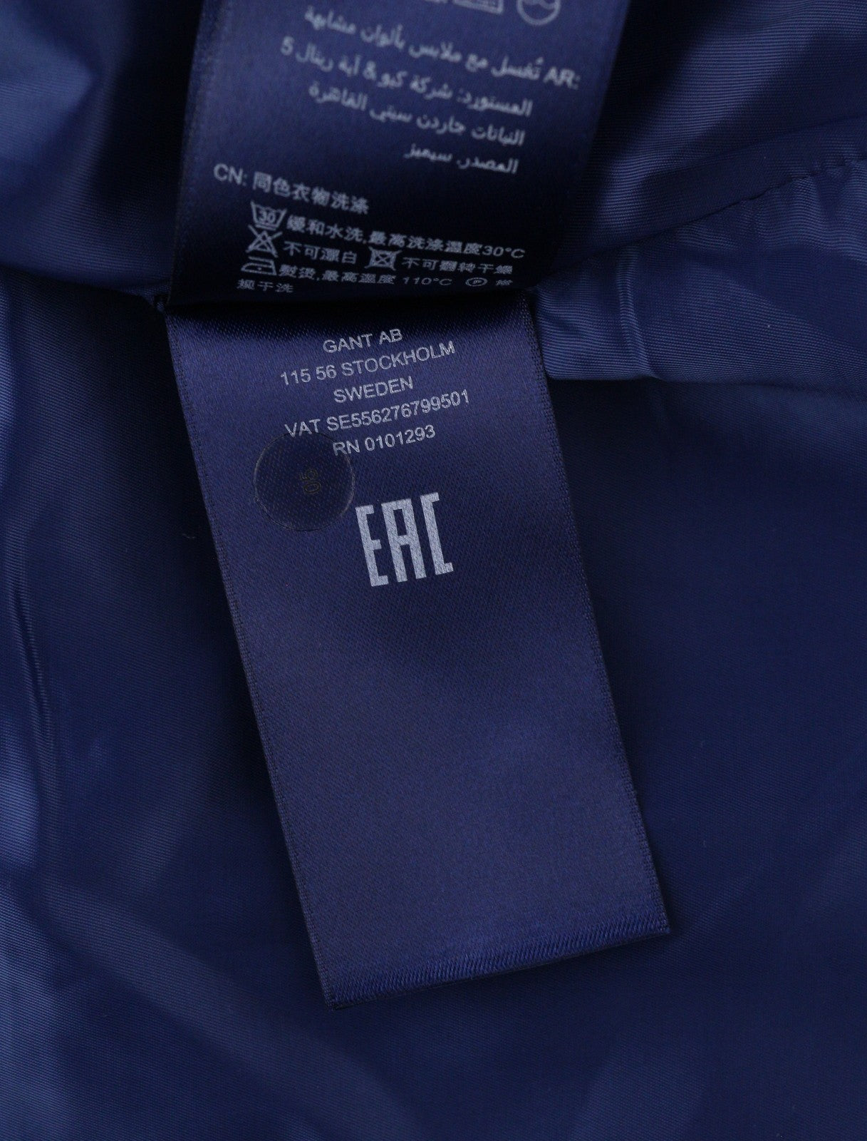 GANT languota platėjančios formos moteriška suknelė EU36 pilka 3/4 rankovėmis apvaliu kaklu languotas raštas mini 