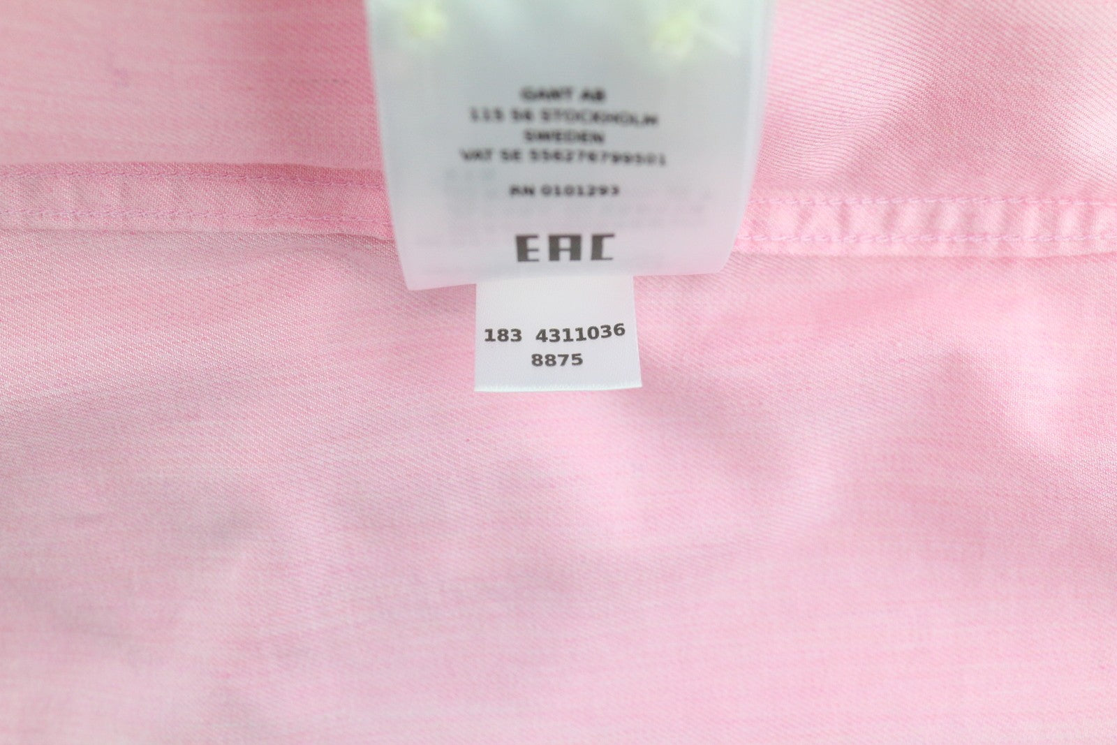 GANT Melange Flannel moteriški marškinėliai EU34 rožiniai sagomis užsegami platėjančios apykaklės laisvalaikio logotipas 