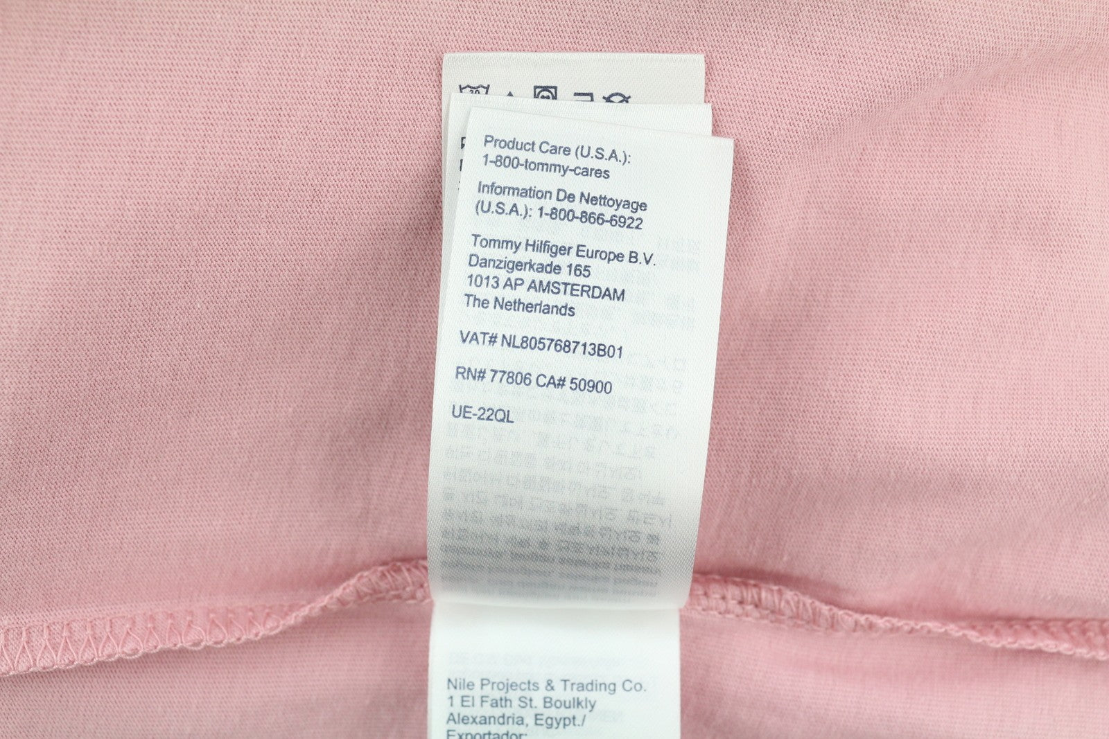 TOMMY HILFIGER TJM Chest Logo vyriški rožiniai marškinėliai, XL dydžio, trumpomis rankovėmis, apvalios iškirptės formos, trikotažo spalvos. 