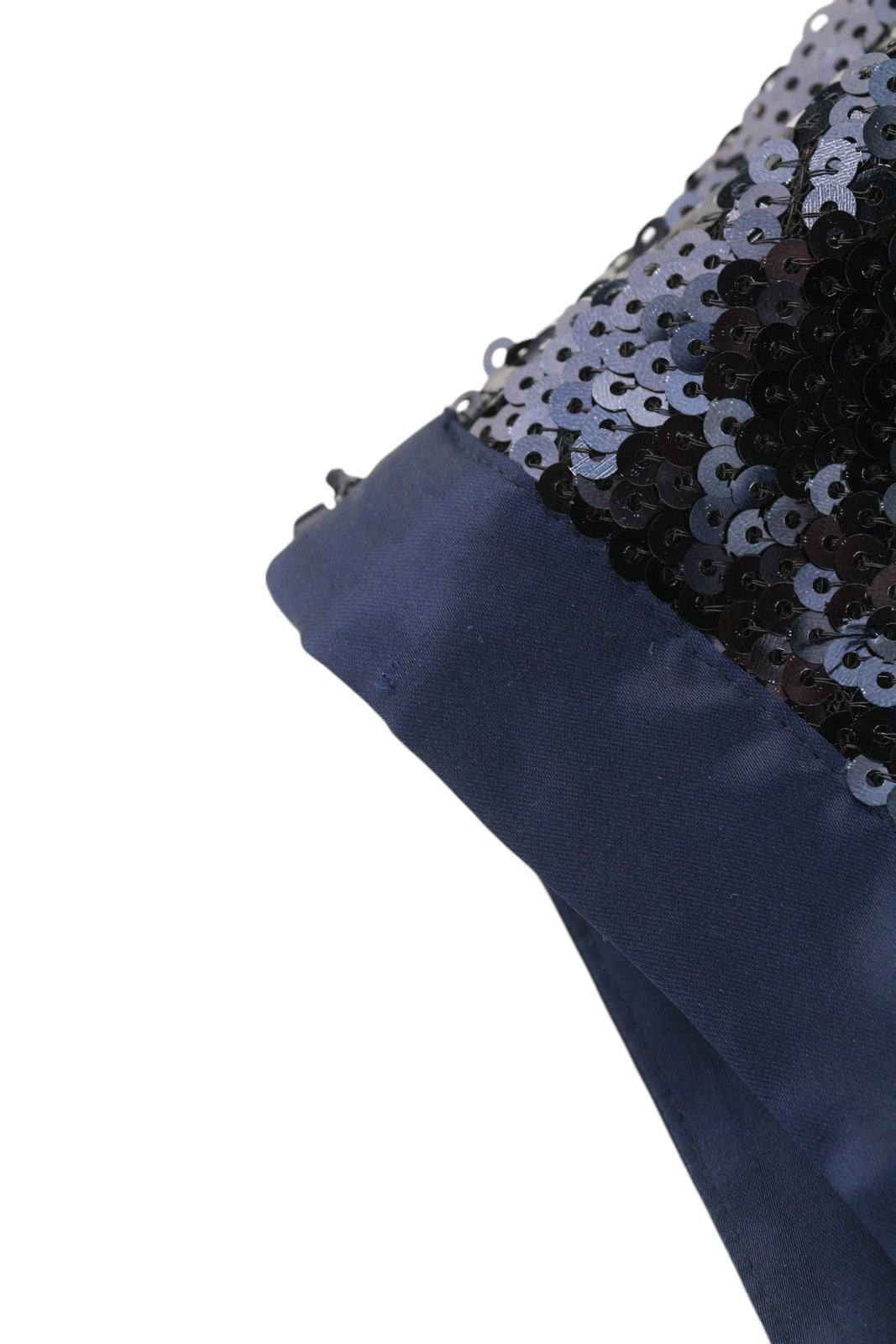 GANT Ilgas Blizgantis Moteriškas Sijonas su Užtrauktuku ir Pamušalu, Tamsiai Mėlynas, Blizgus, Prigludusi, EU34 