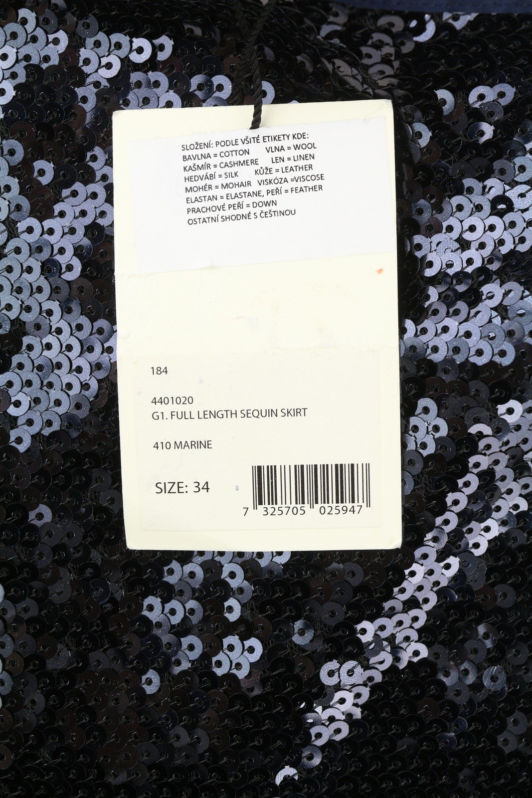 GANT Ilgas Blizgantis Moteriškas Sijonas su Užtrauktuku ir Pamušalu, Tamsiai Mėlynas, Blizgus, Prigludusi, EU34 