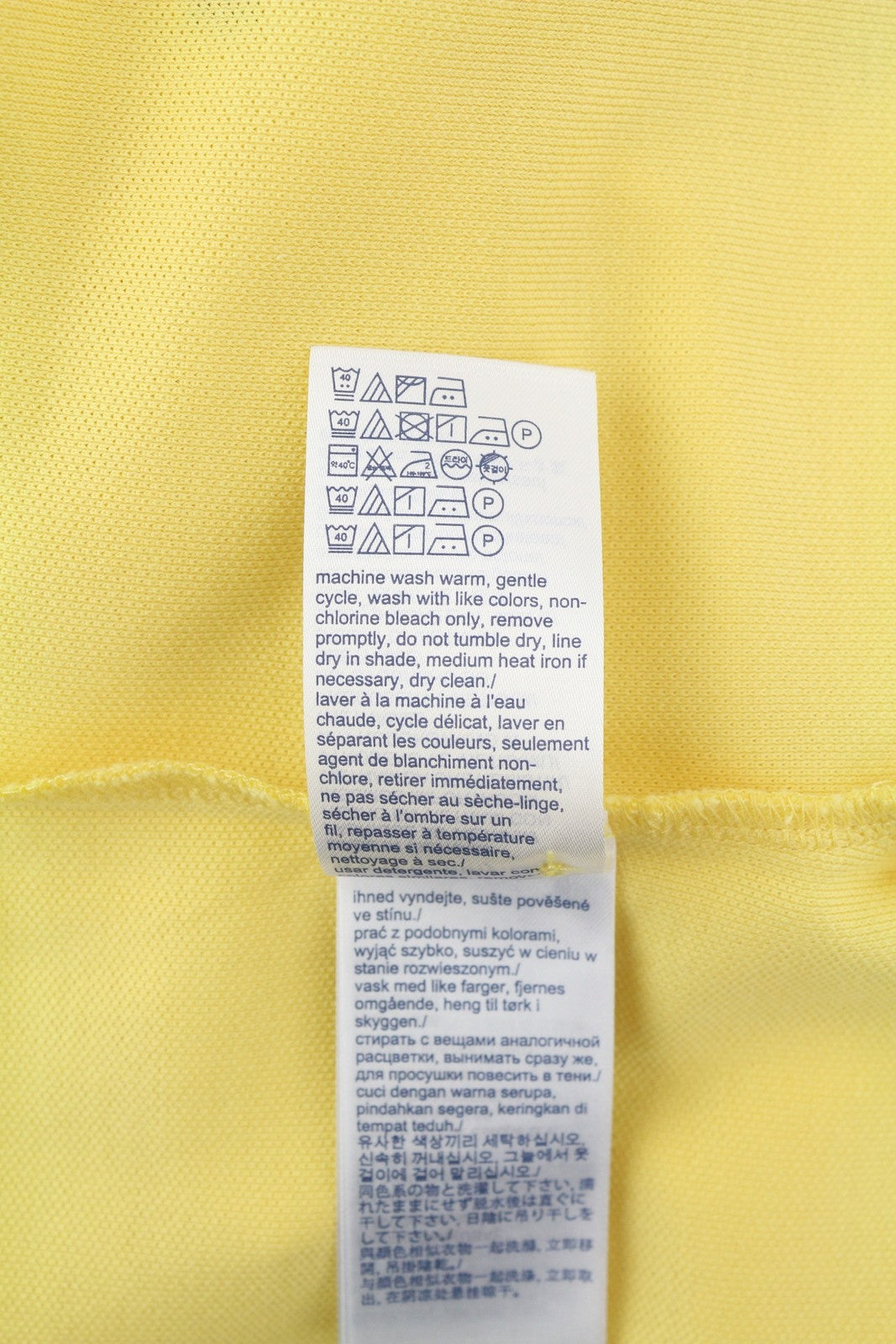 TOMMY HILFIGER vyriški 2XL dydžio geltoni „Premium Pique Slim Fit“ polo marškinėliai, rekomenduojama kaina – 80 € 