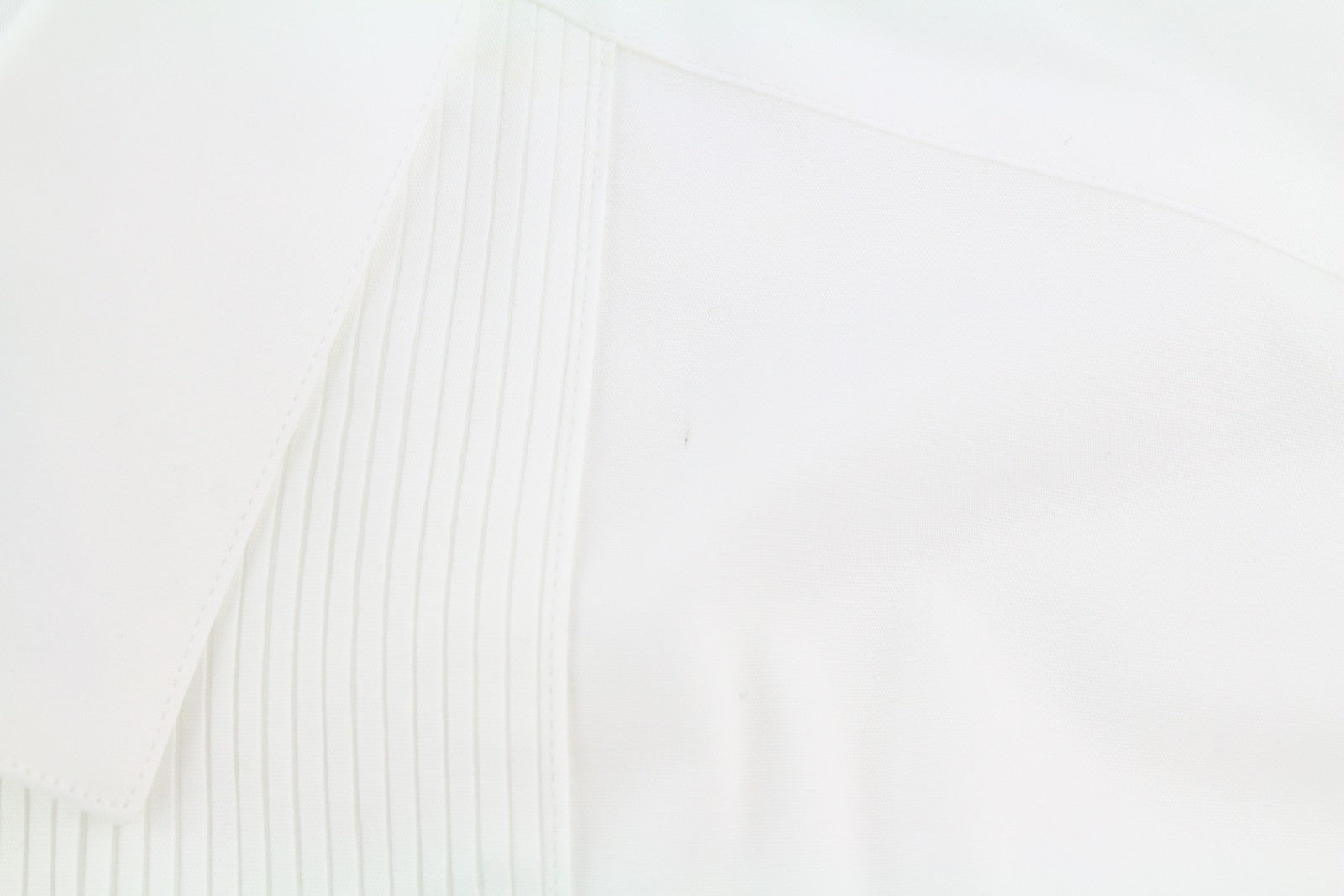 CALVIN KLEIN Evening Tuxedo Slim vyriški oficialūs marškinėliai 42 XL balti klostuoti mygtukai 