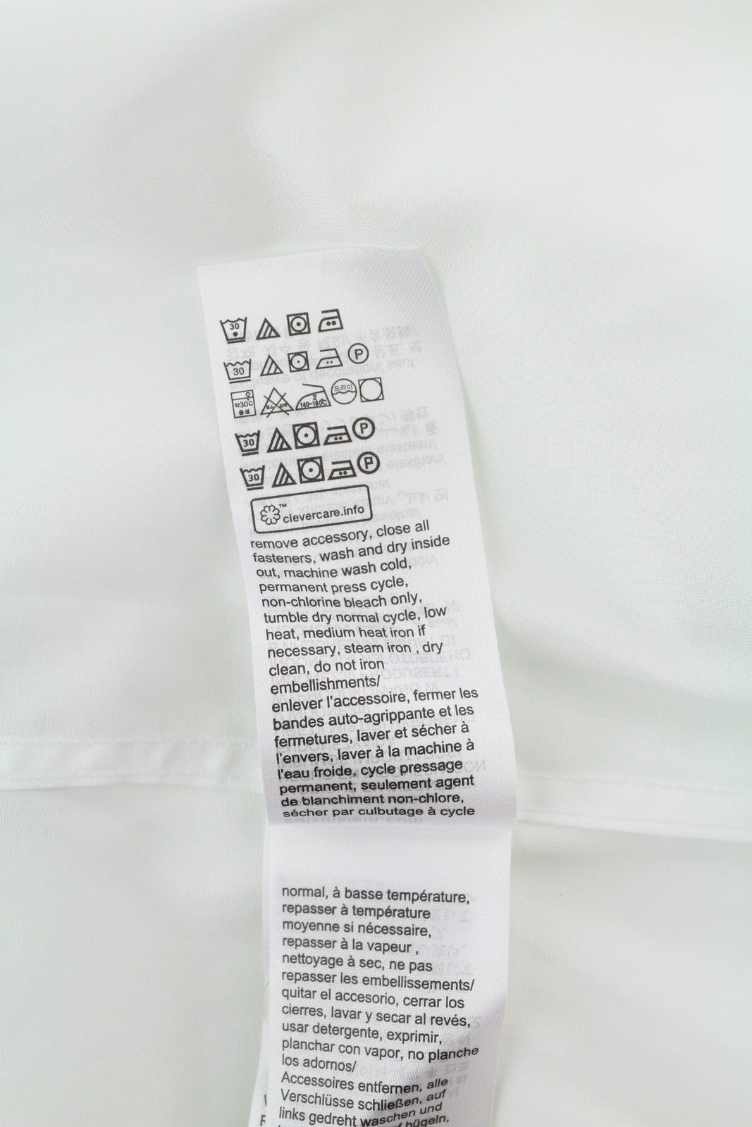 CALVIN KLEIN Poplin Stretch Slim vyriški formalūs marškinėliai 43 / 17 XL balti sagų išskleidimai 