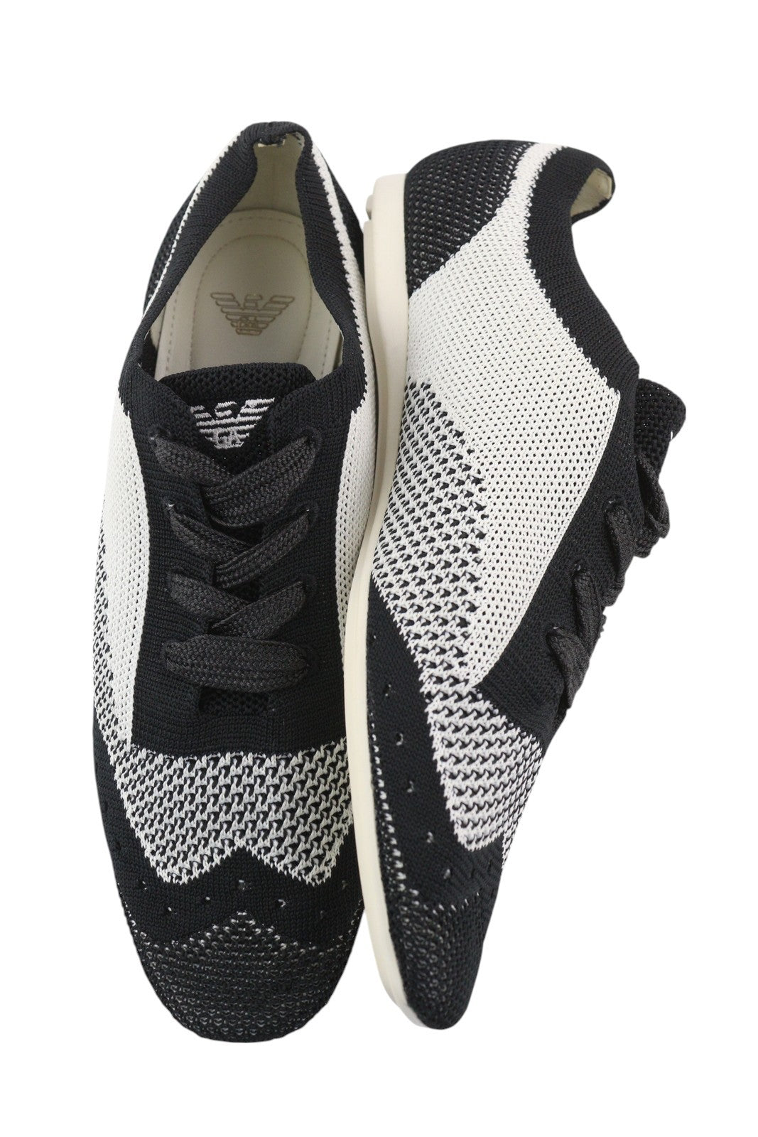 EMPORIO ARMANI moteriški sportbačiai su raišteliais, EU37, žema palaidinė, megzti sportbačiai, RRP 270 € 