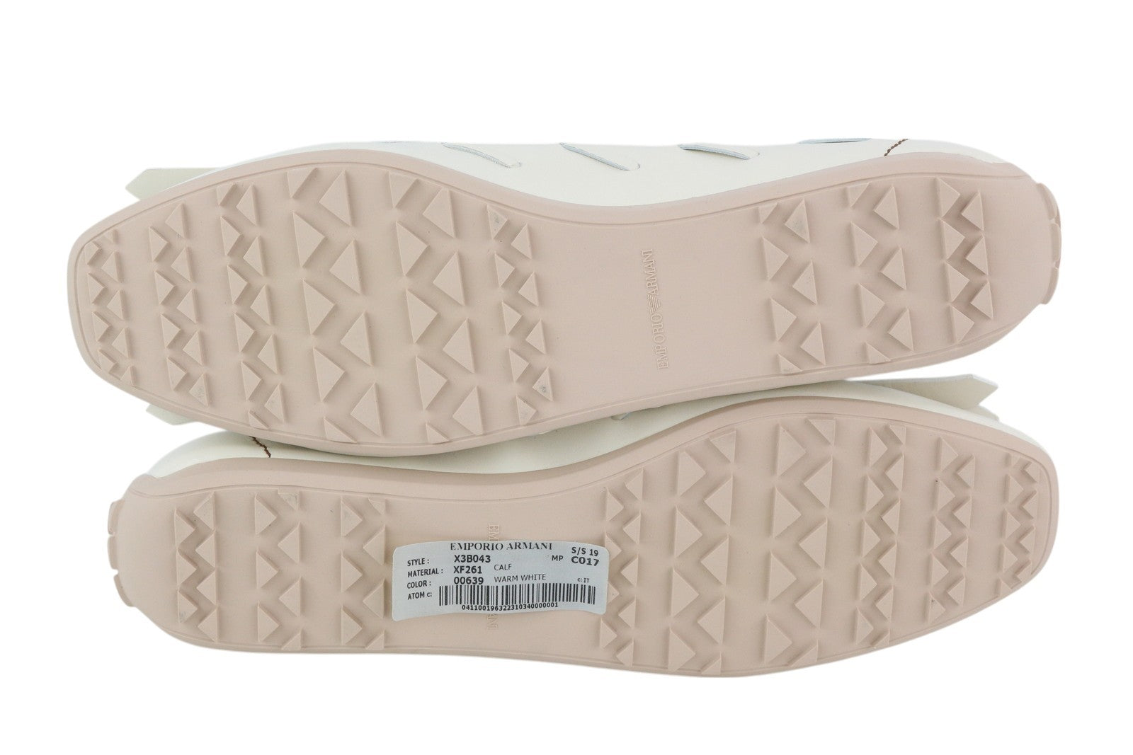 EMPORIO ARMANI X3B043 moteriški bateliai be kulno, EU37, balerinos su blauzdomis iki kulno, rekomenduojama kaina – 289 € 