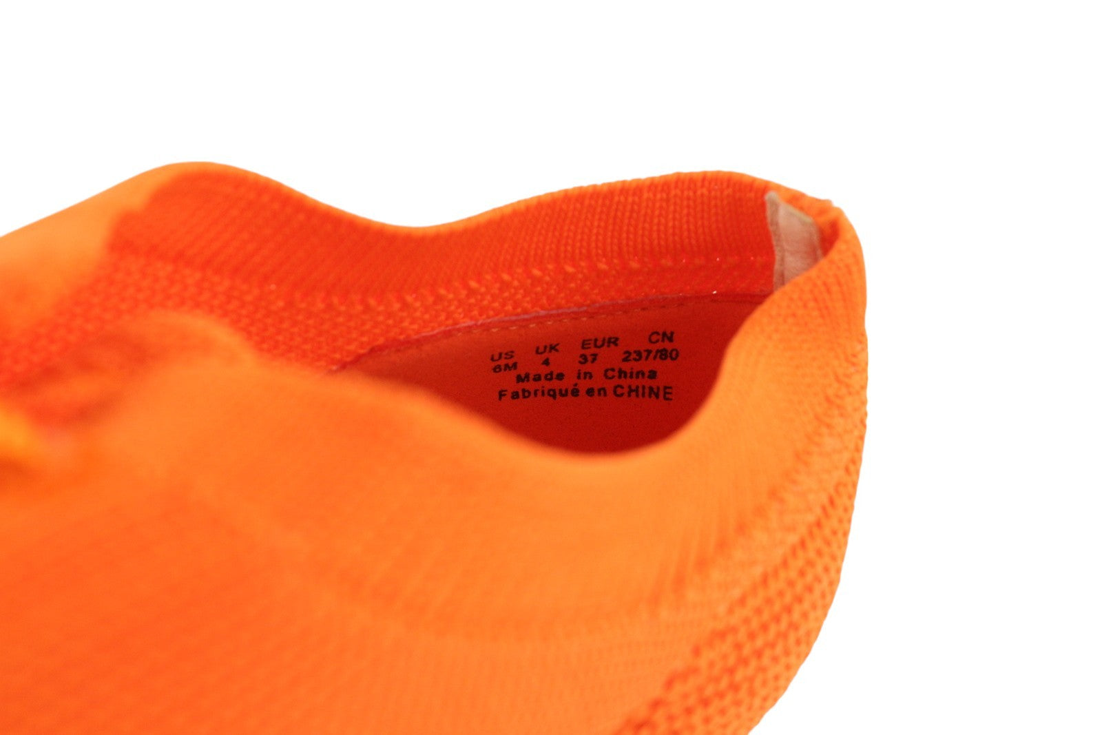 EMPORIO ARMANI X3C148 moteriški sportbačiai, EU37, oranžiniai, žemi, suvarstomi, megzti, plokščiapadžiai batai. 