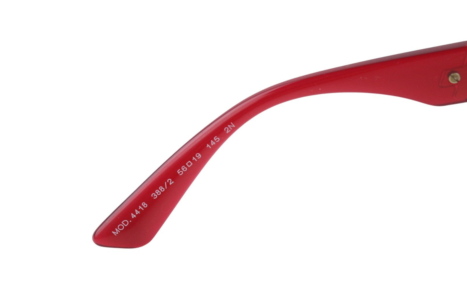 VERSACE 4418 moteriški akiniai nuo saulės OS su raudonais aukso atspalviais ir kvadratinėmis detalėmis, rekomenduojama kaina – 299 € 