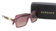 VERSACE 4441 moteriški akiniai nuo saulės OS Square permatomi violetiniai laisvalaikio logotipas RMK 249 € 