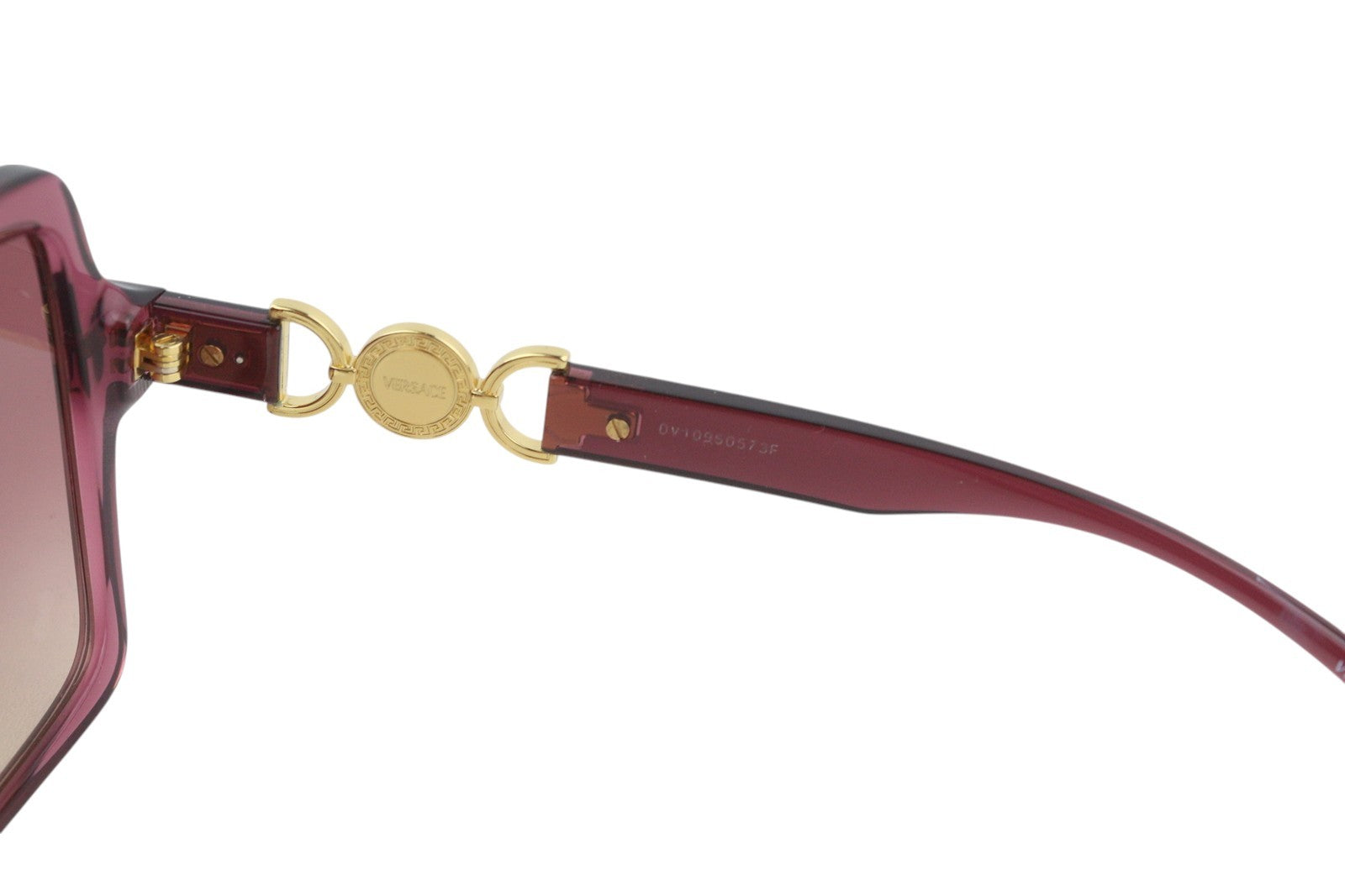 VERSACE 4441 moteriški akiniai nuo saulės OS Square permatomi violetiniai laisvalaikio logotipas RMK 249 € 