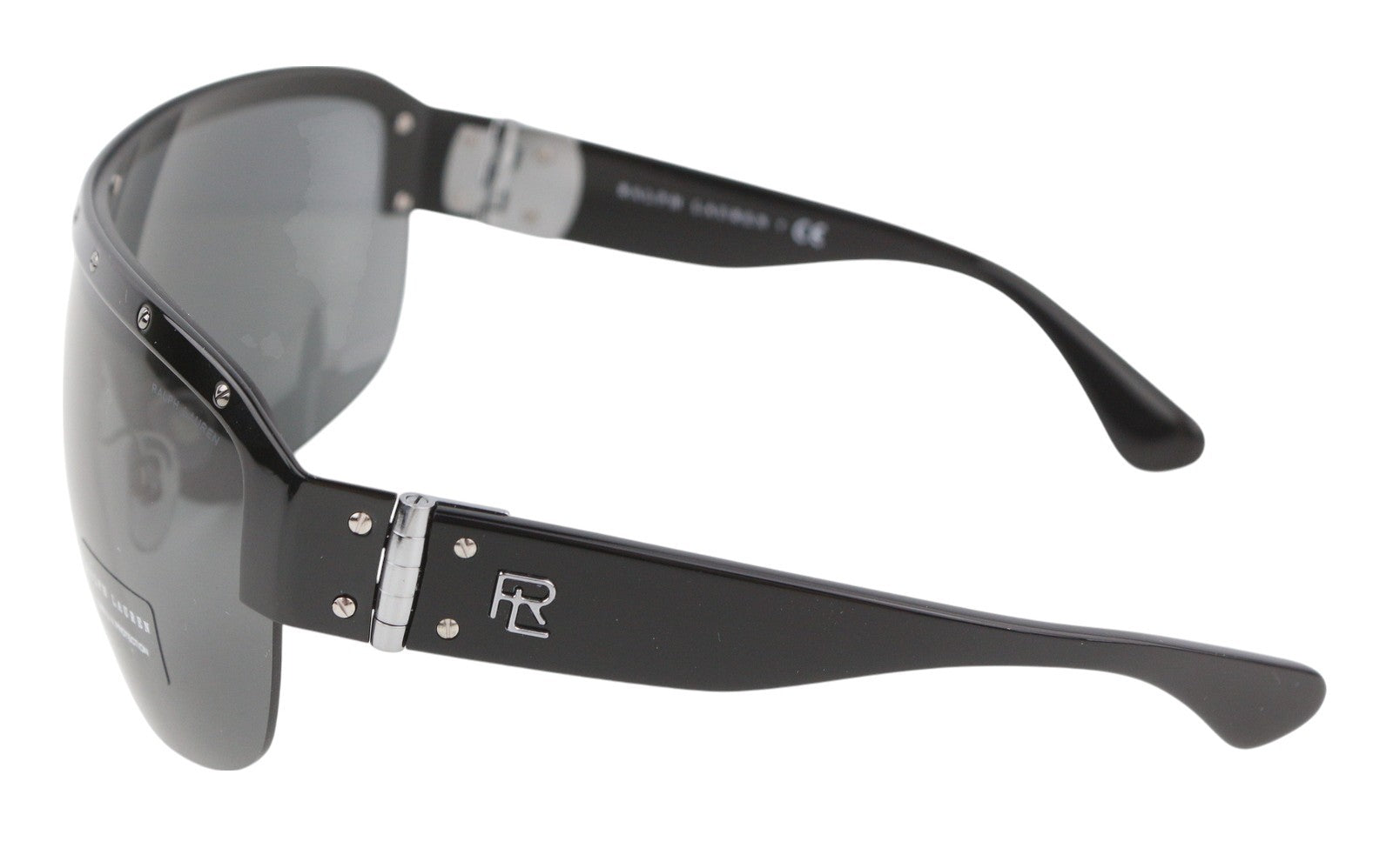 RALPH LAUREN 0RL7070 moteriški akiniai nuo saulės su blizgia juoda spalva, apsauga nuo UV spindulių, rekomenduojama kaina – 199 € 