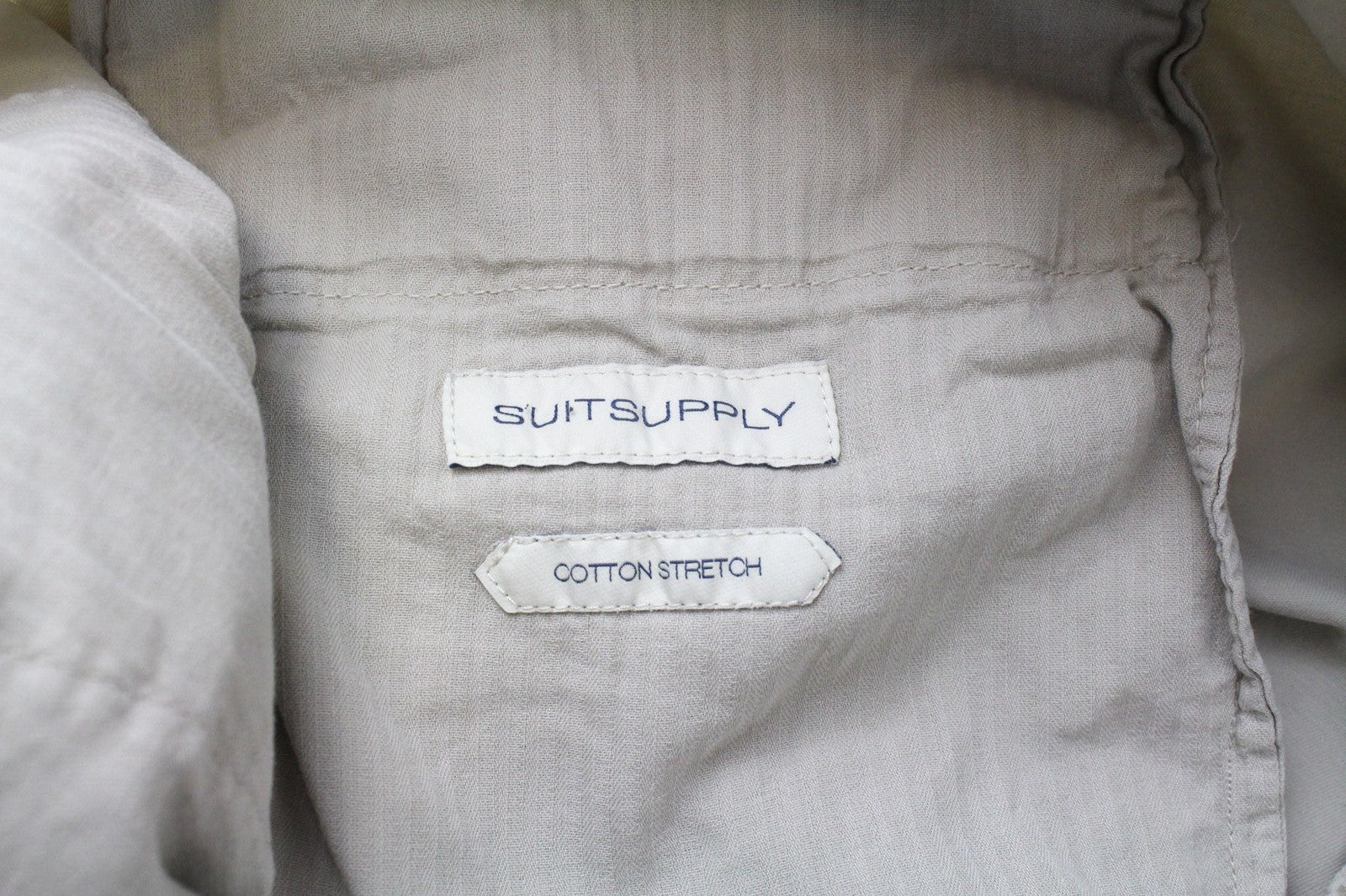 SUITSUPPLY Men's Chino Trousers ~W40/L29 Slim Stretch Beige Cotton Classic